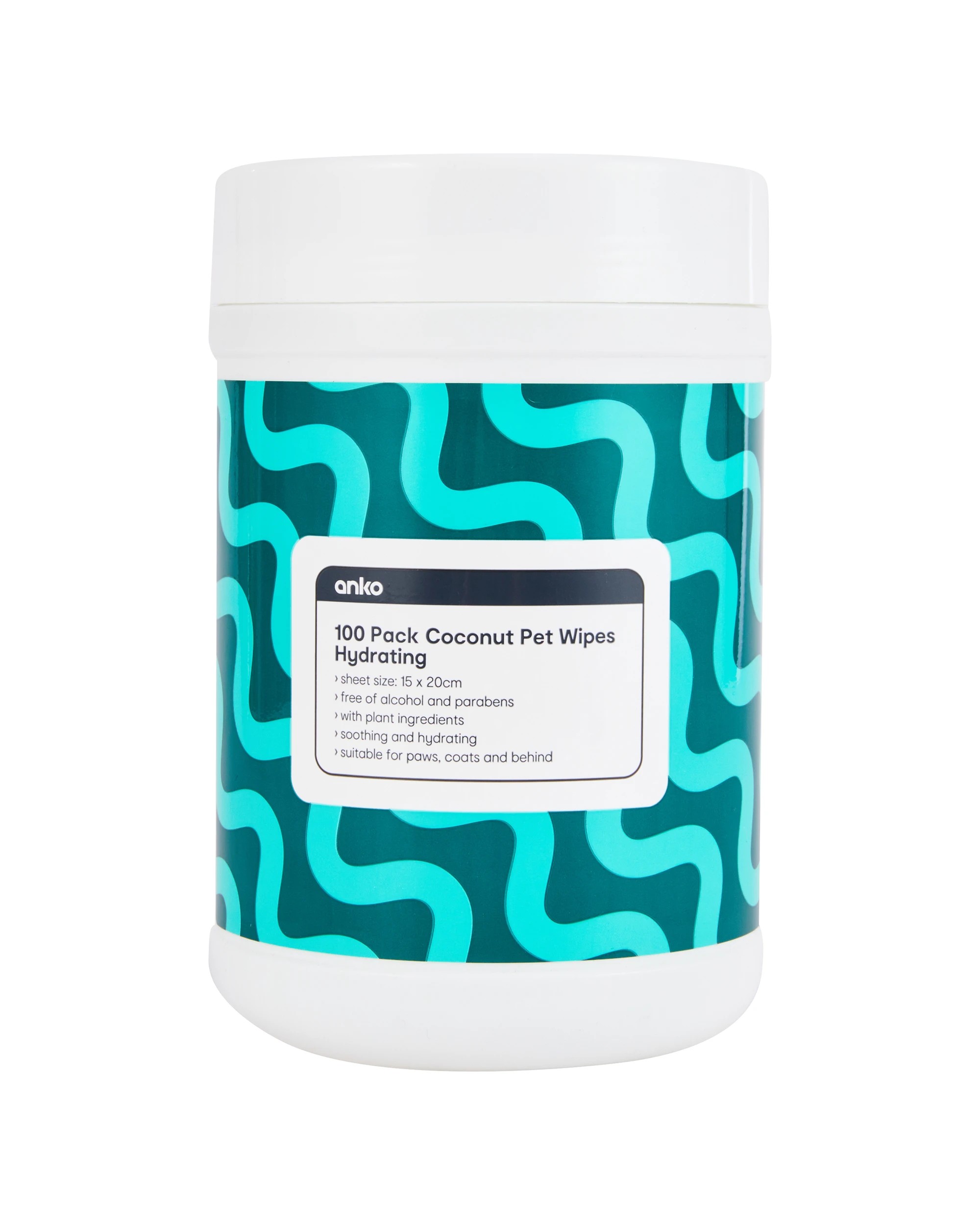 1 100 Pack Coconut Pet Wipes (Hydrating), 1 of 3