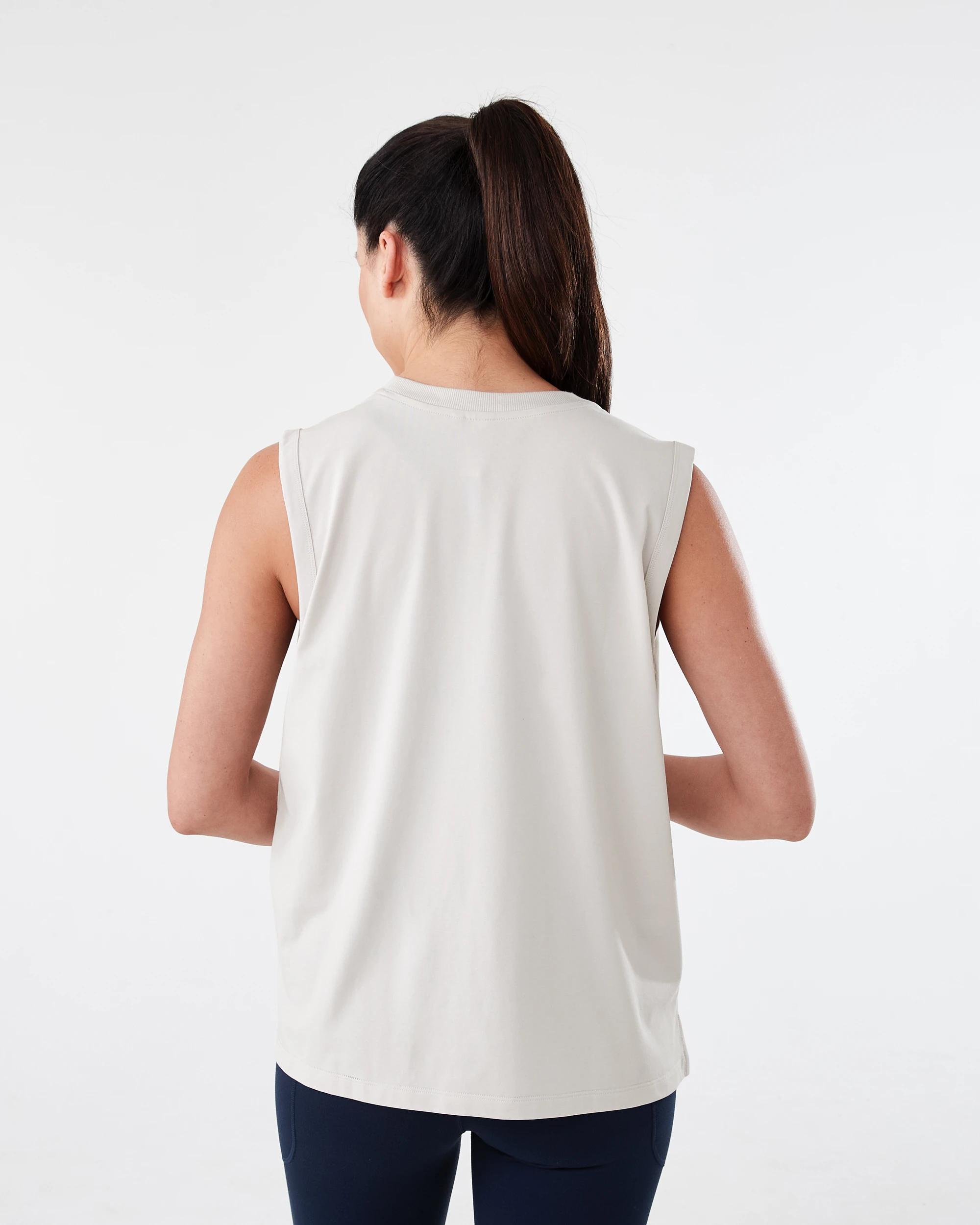 3 Active Womens Muscle Tank Peak Grey, 3 of 6