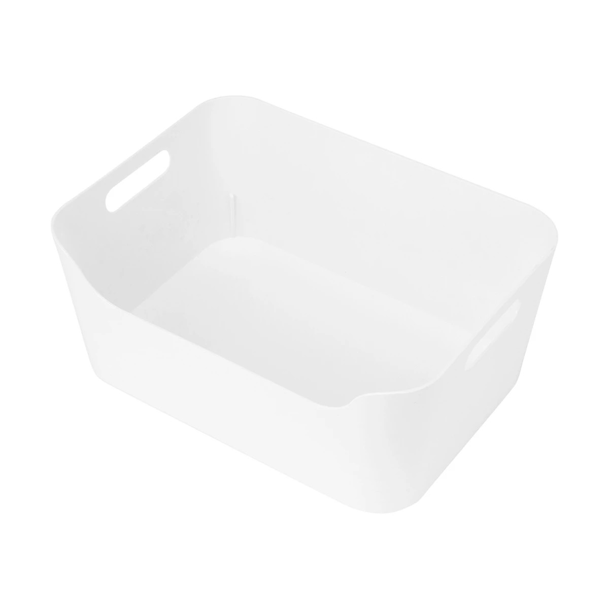 1 Medium Cut Out Edge Tub - White, 1 of 5