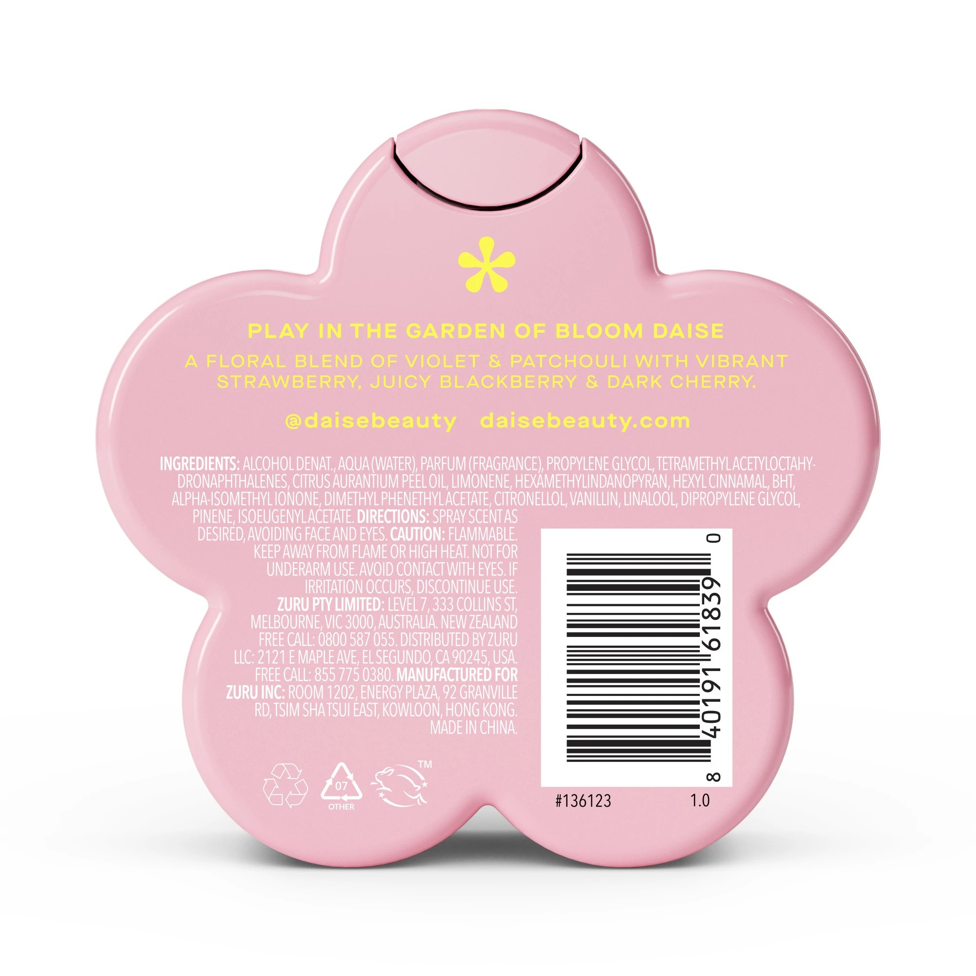 2 DAISE Bloom Fragrance Body Mist 100ml - Violet and Berry, 2 of 9