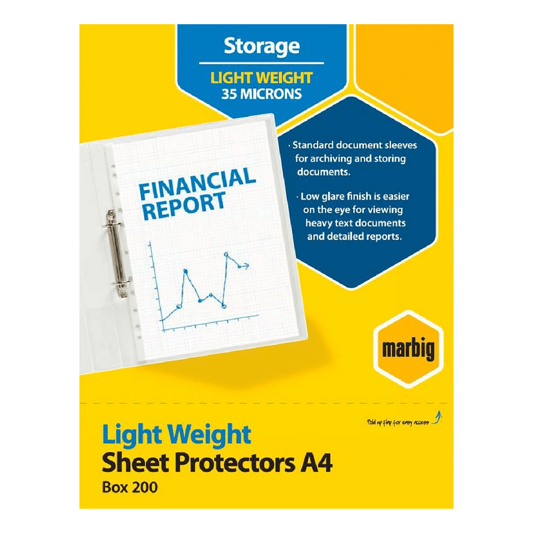 1 Marbig A4 Light Weight Sheet Protector 200 Pack, 1 of 1