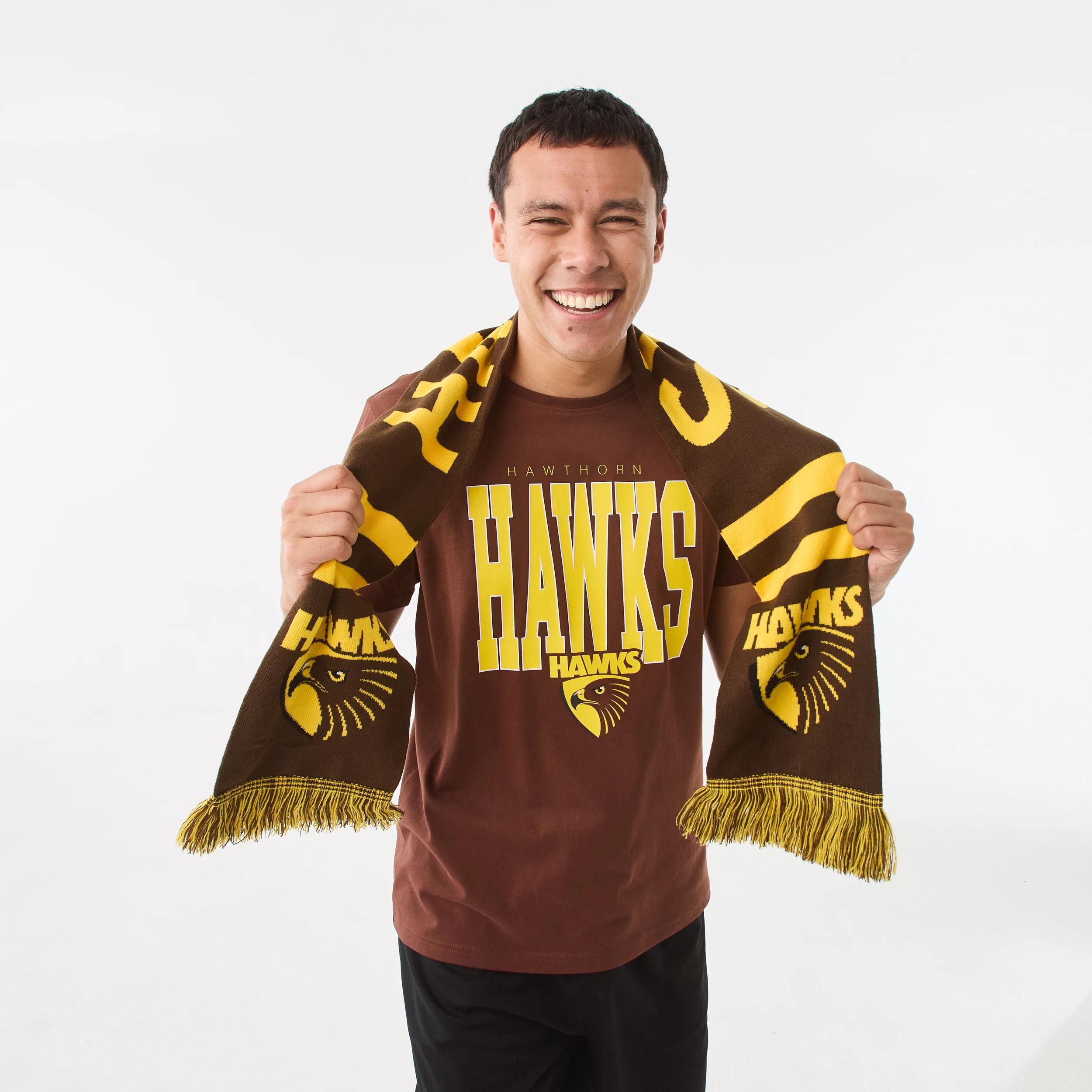 5 Official AFL Adult Scarf Hawthorn, 5 of 5
