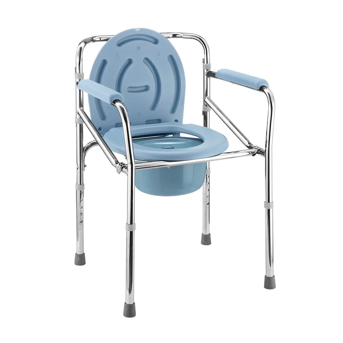 1 Ausway Commode Shower Chair Toilet Seat 3in1 Wheelchair, 1 of 3