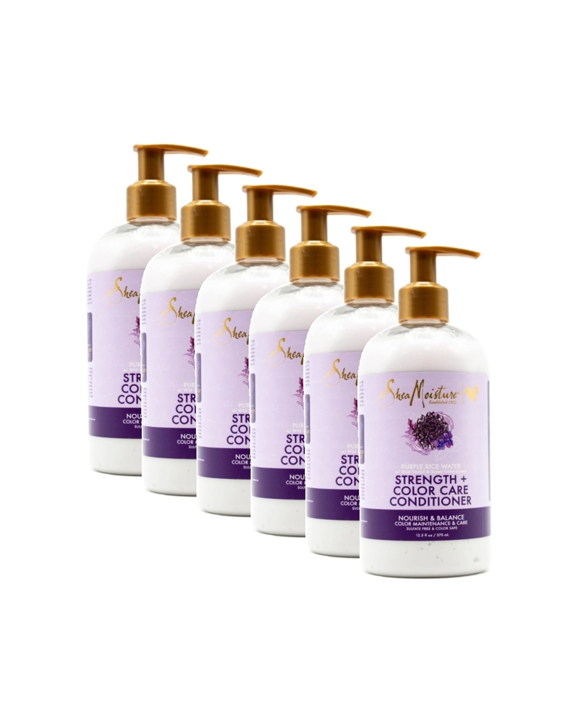 1 Shea Moisture 6PK Strength & Colour Care Conditioner 370ml Rice Water - Multi, 1 of 4