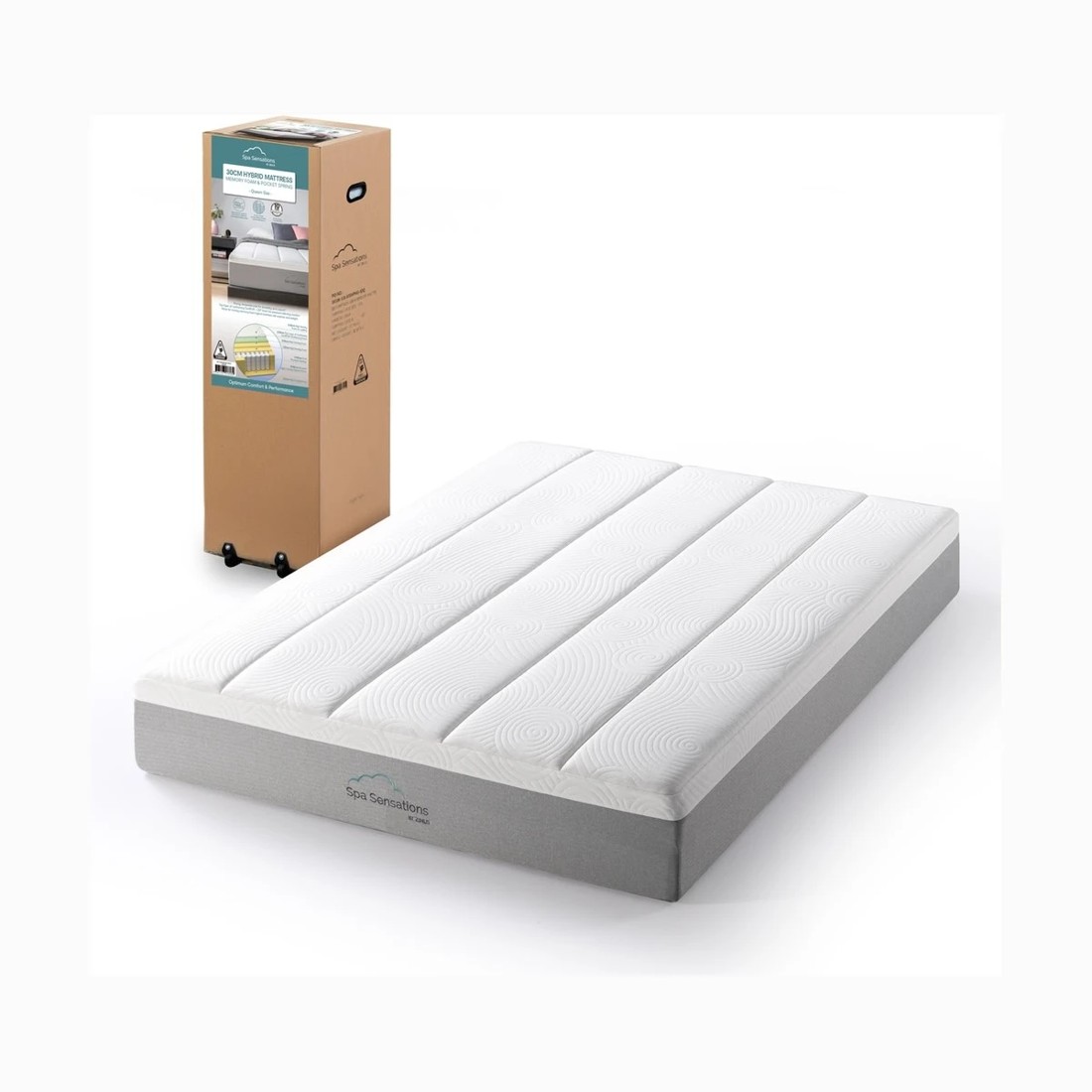 9 Queen Bed Memory Foam Hybrid Mattress, 9 of 10