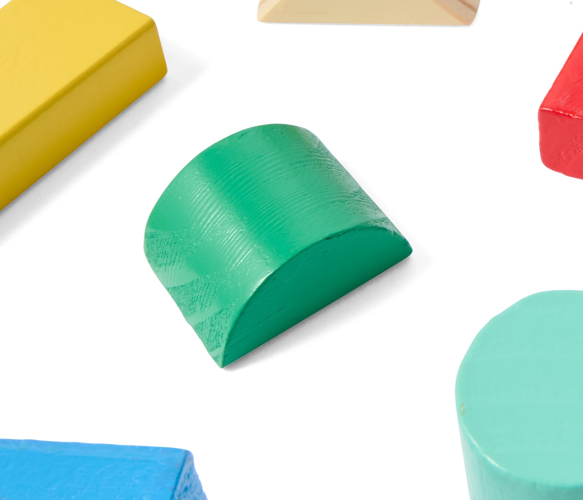 6 Wooden Blocks with Shape Sorting Lid, 6 of 10