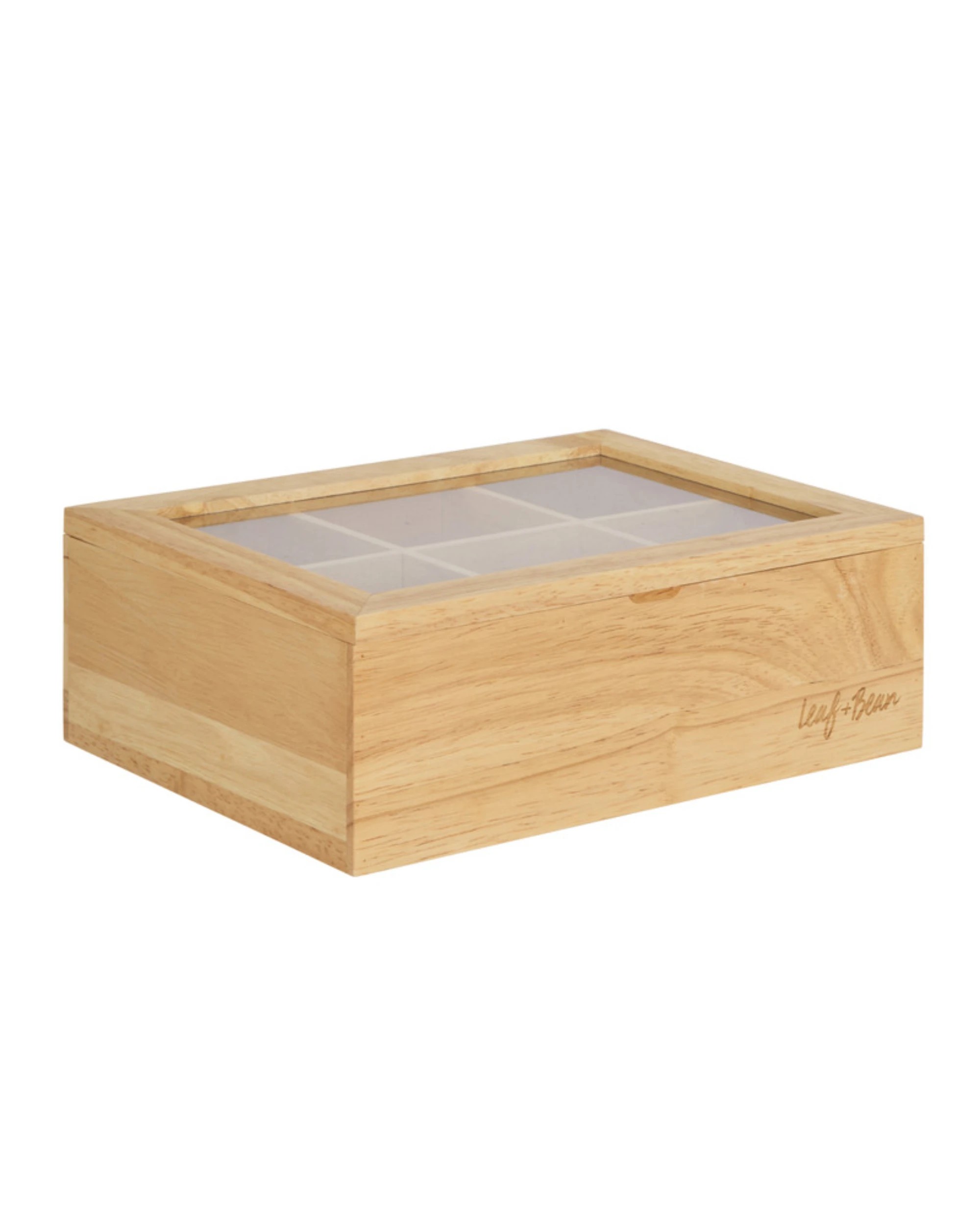 1 Leaf & Bean Timber Tea Box - Large - Brown, 1 of 1