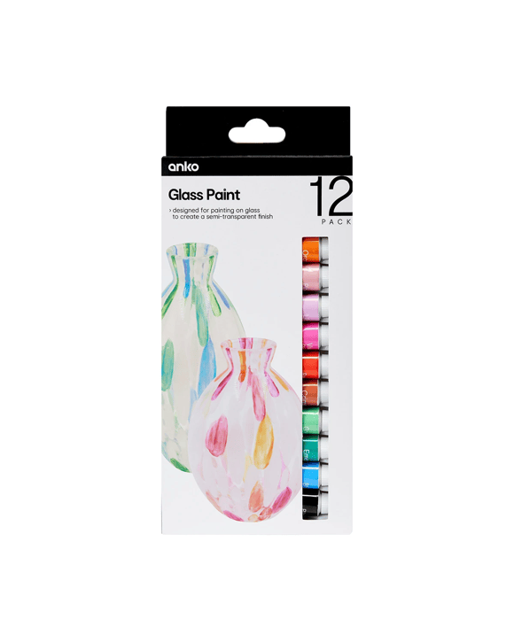 12 Pack Glass Paint