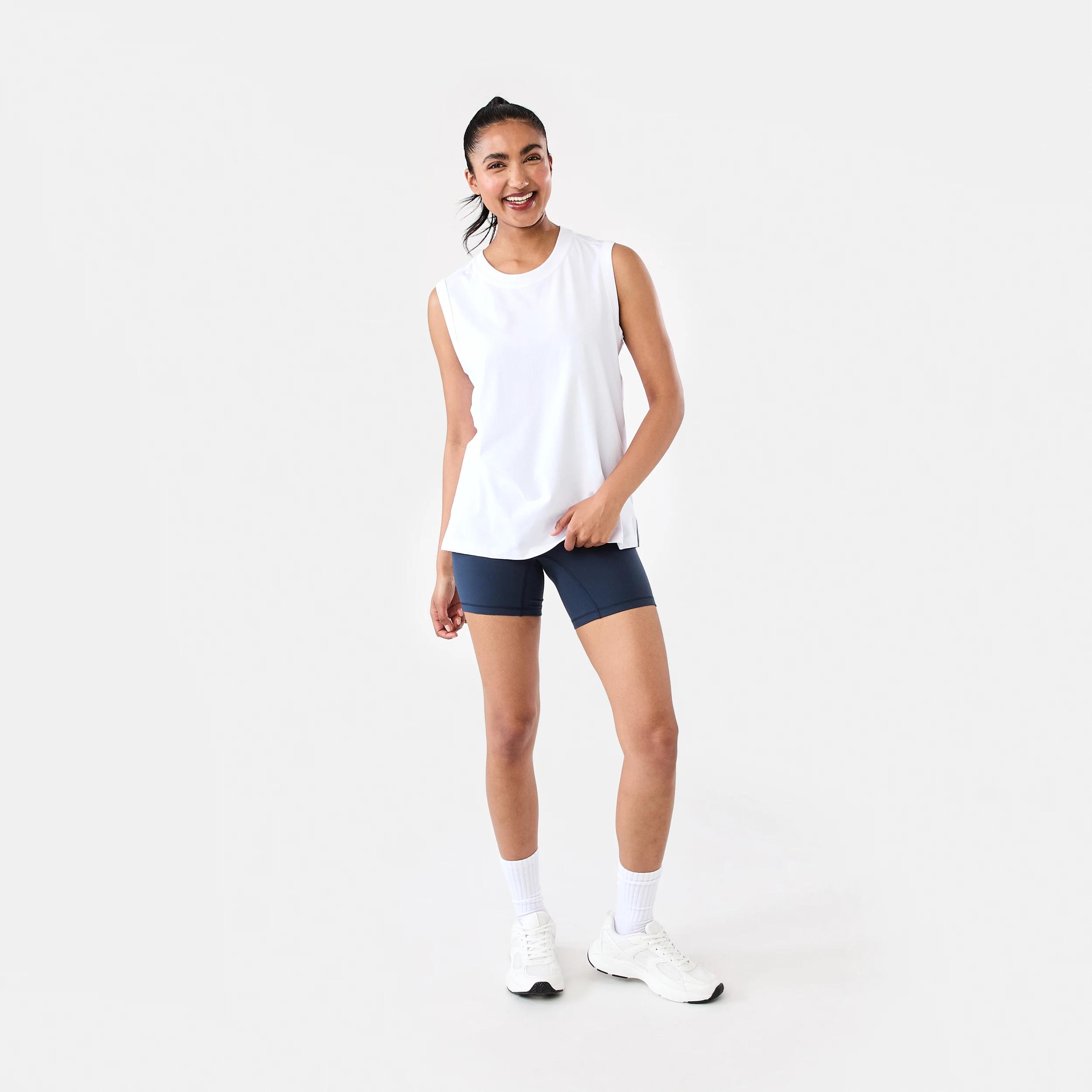2 Active Womens Muscle Tank White, 2 of 8