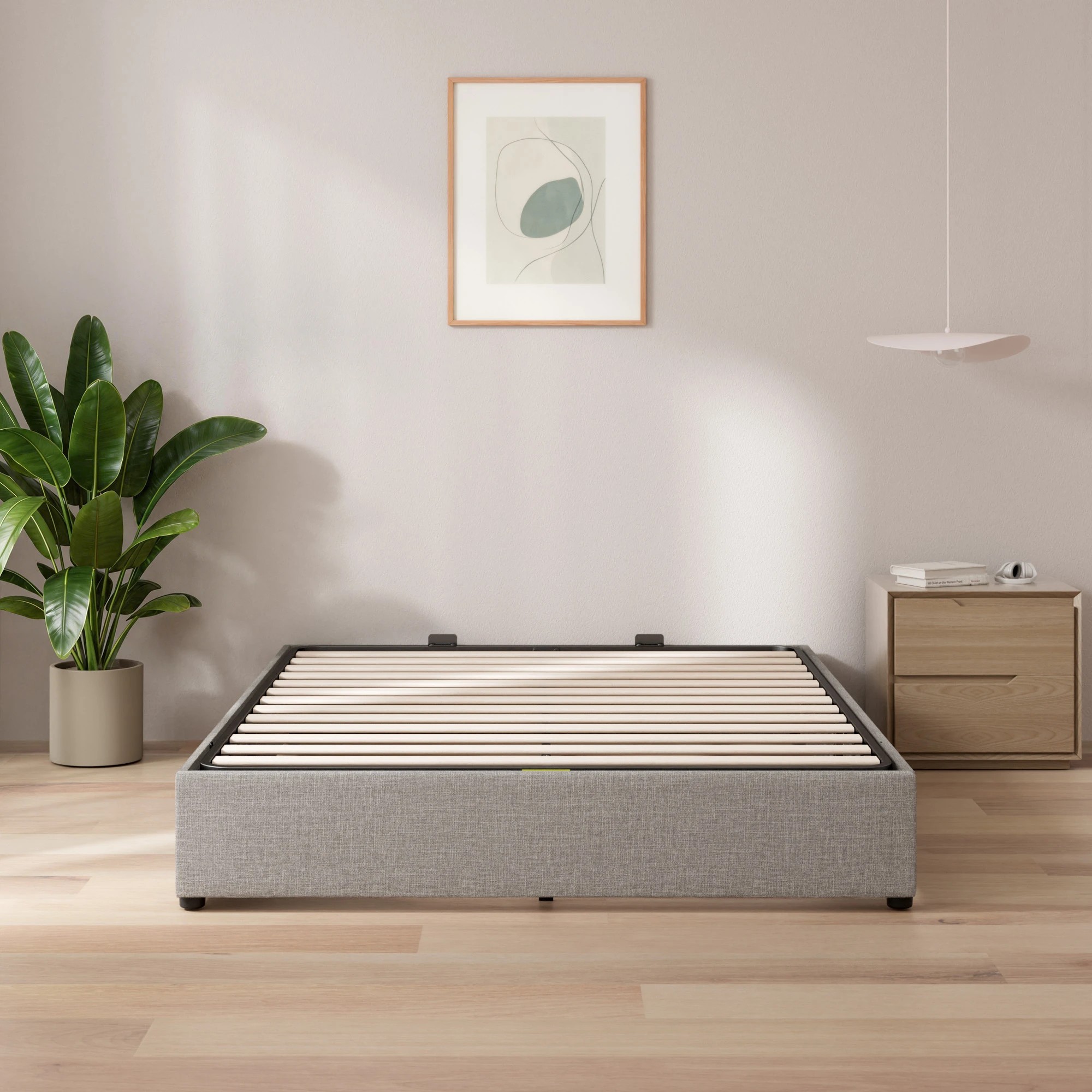 5 Queen Bed Zora Gas Lift Bed Base - Grey, 5 of 10