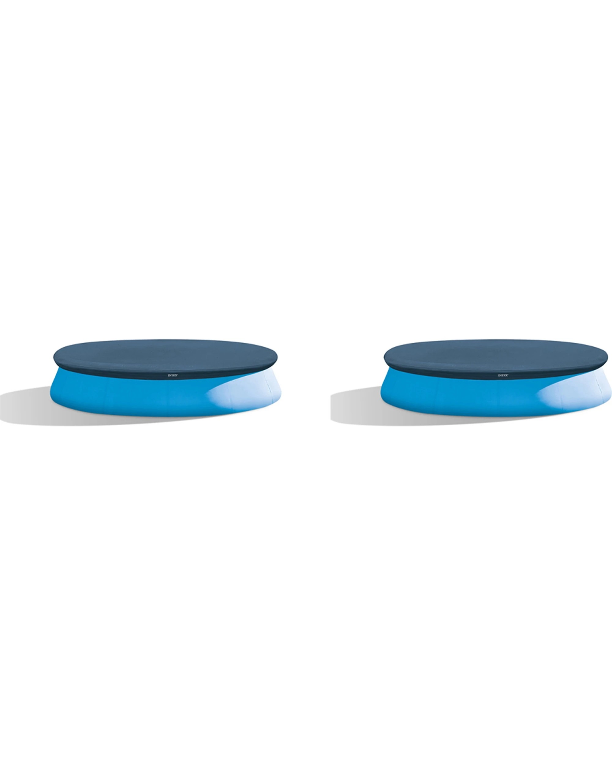 1 Intex 2PK Easy Set Outdoor Pool Cover Round - Blue, 1 of 3