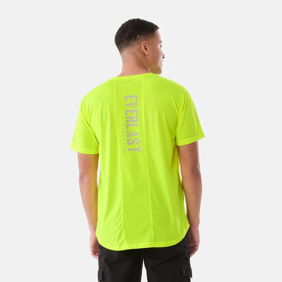 3 Everlast Mens Workwear Hi-Visibility T-shirt FLURO YELLOW, 3 of 7