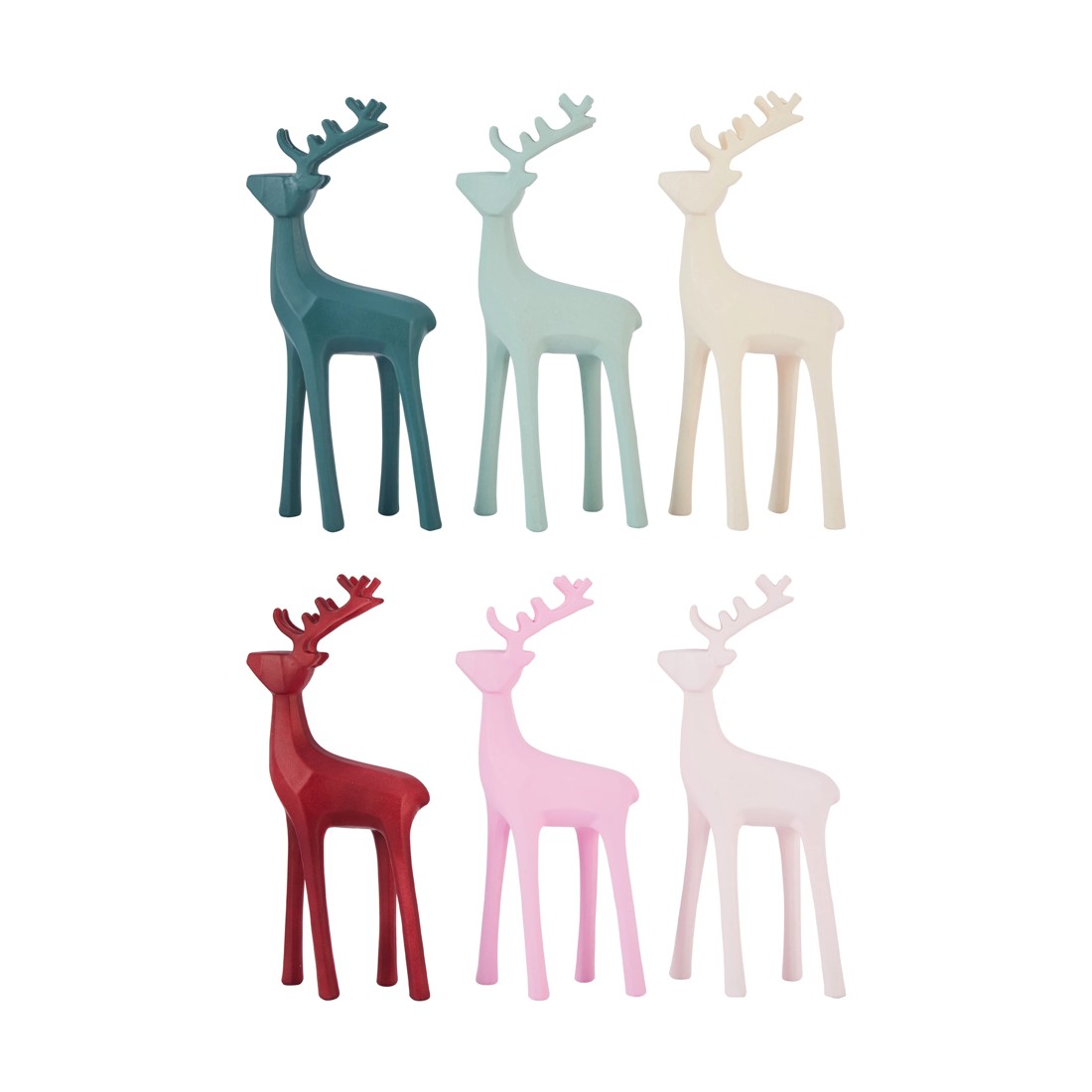 3 3 Pack Standing Reindeer - Assorted, 3 of 5