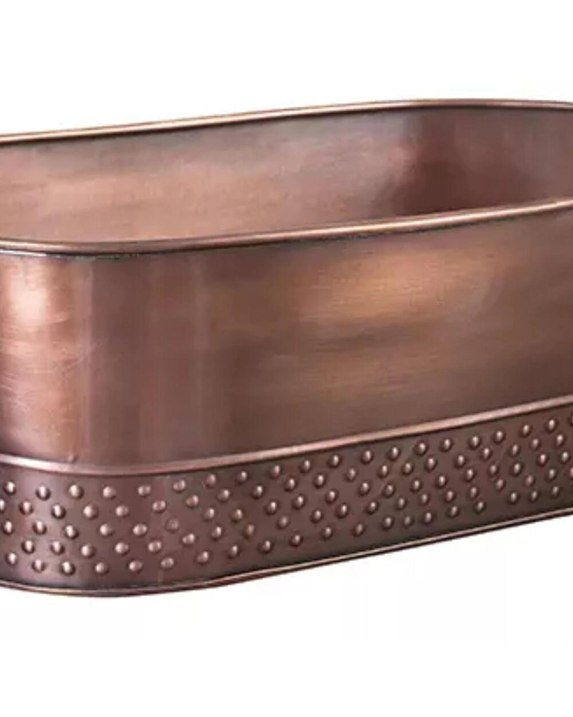 3 Moda Oval Beverage Tub Antique Copper 525x290x175mm, 3 of 3