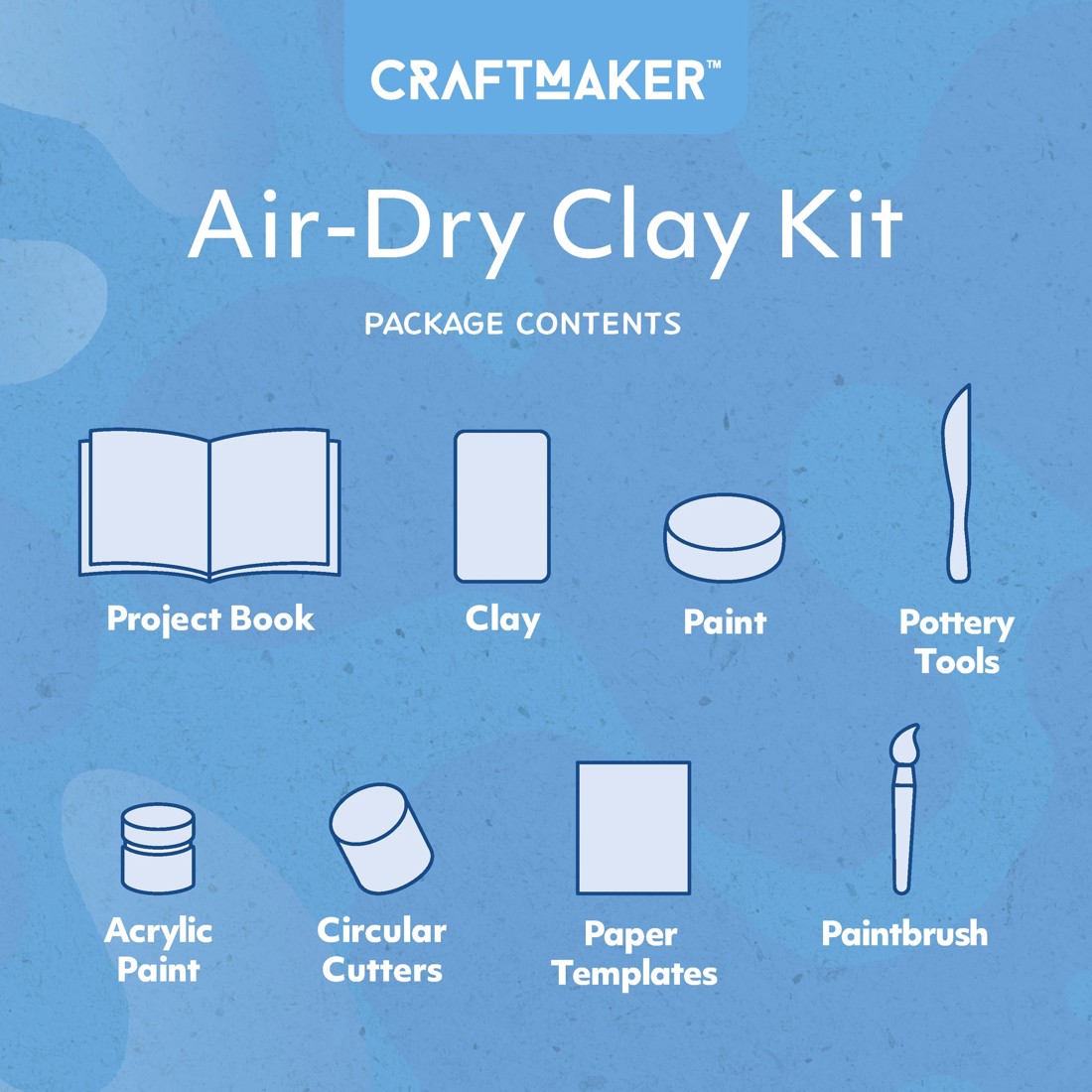 3 Craft Maker Air-Dry Clay Kit, 3 of 7