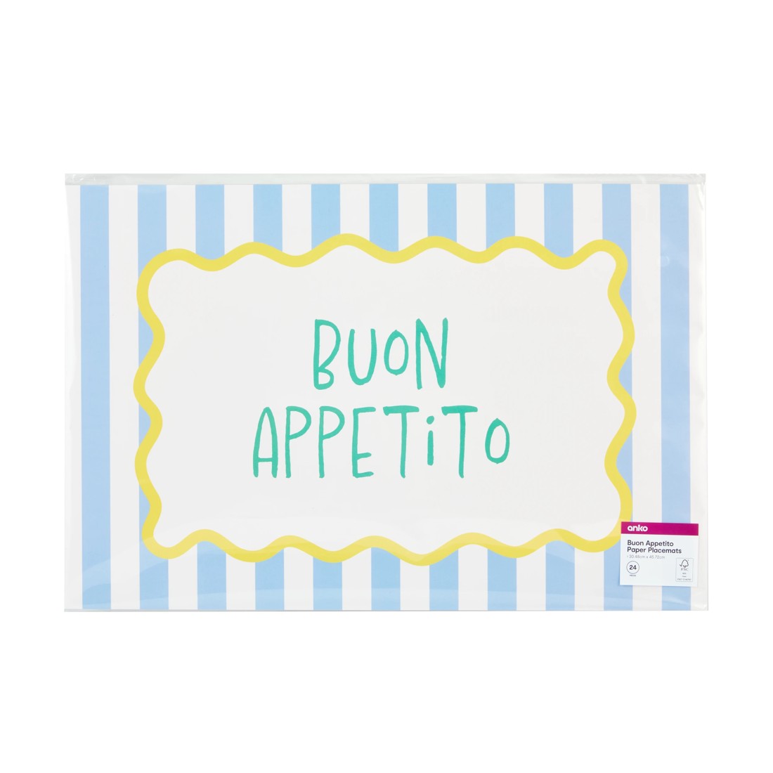3 24 Buon Appetito Paper Placemats, 3 of 3