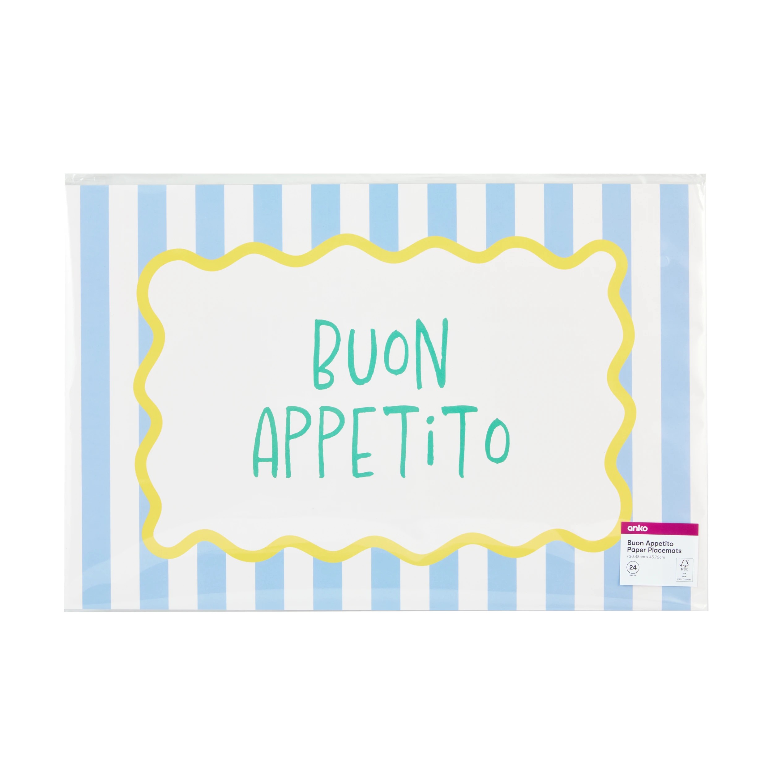 3 24 Buon Appetito Paper Placemats, 3 of 3