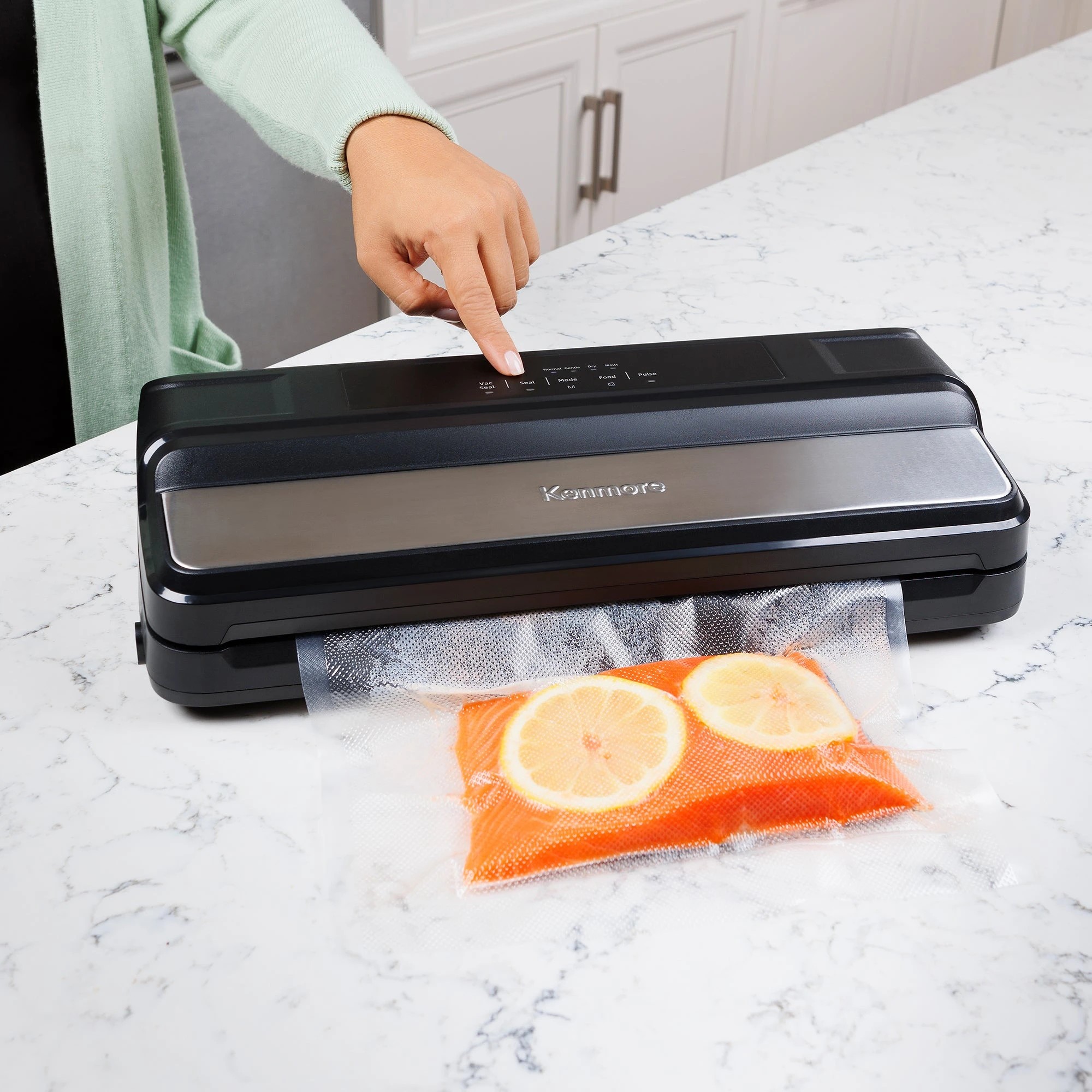 2 Kenmore Vacuum Sealer – Stainless Steel - Black, 2 of 8