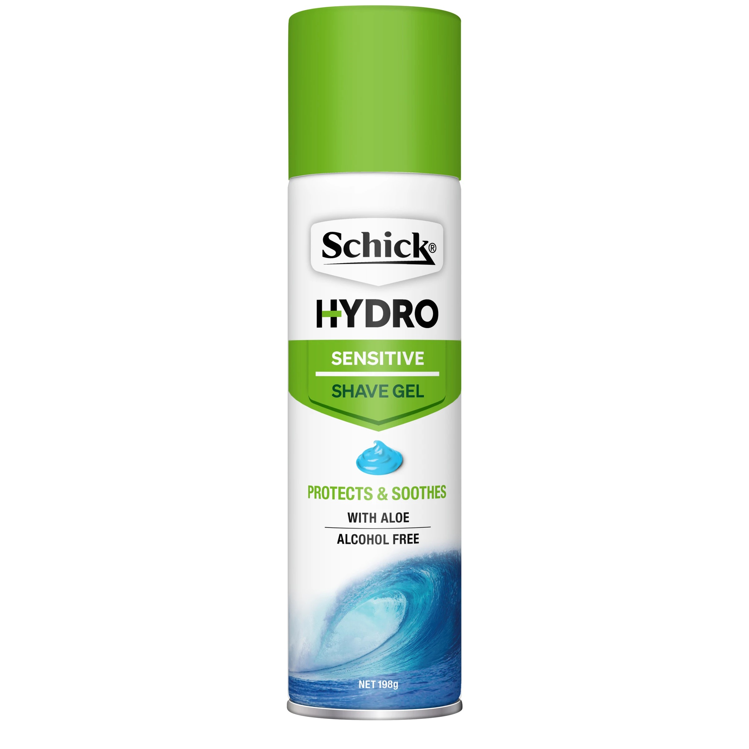 1 Schick Hydro Skin Sensitive Shave Gel 198g - Green, 1 of 3