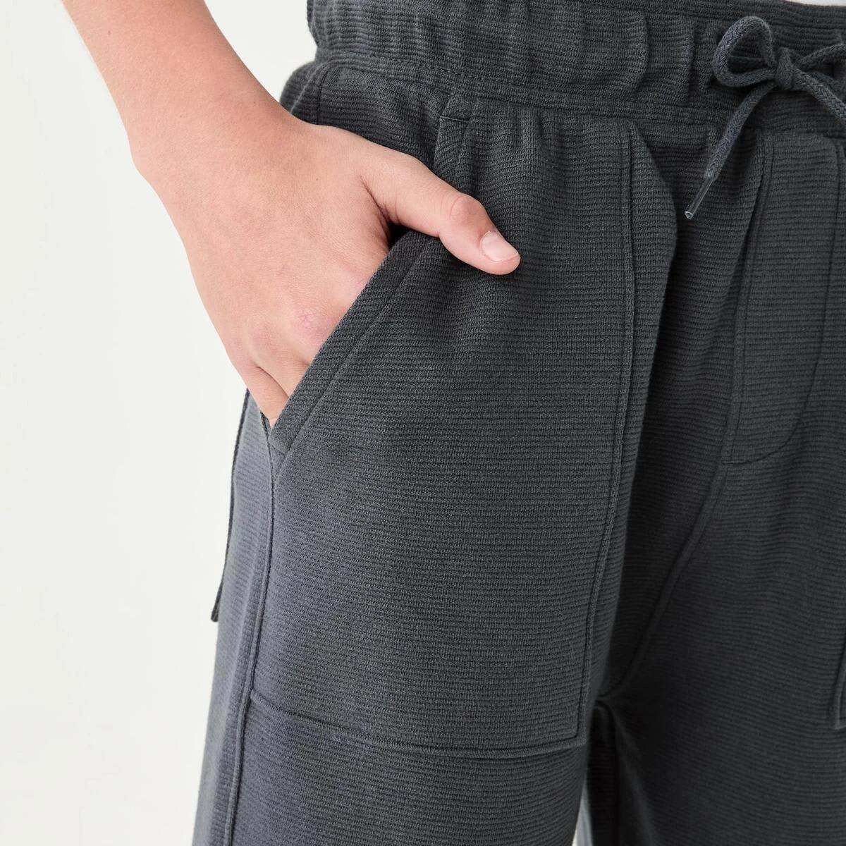 1 Textured Knit Shorts DARK MAGNET, 1 of 6