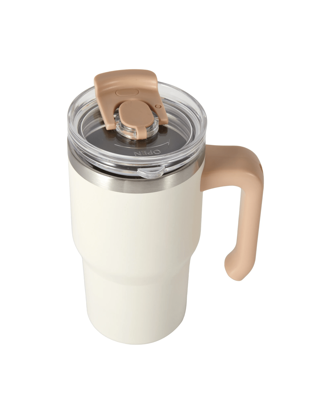 2 600ml Cream Tumbler with Handle, 2 of 8