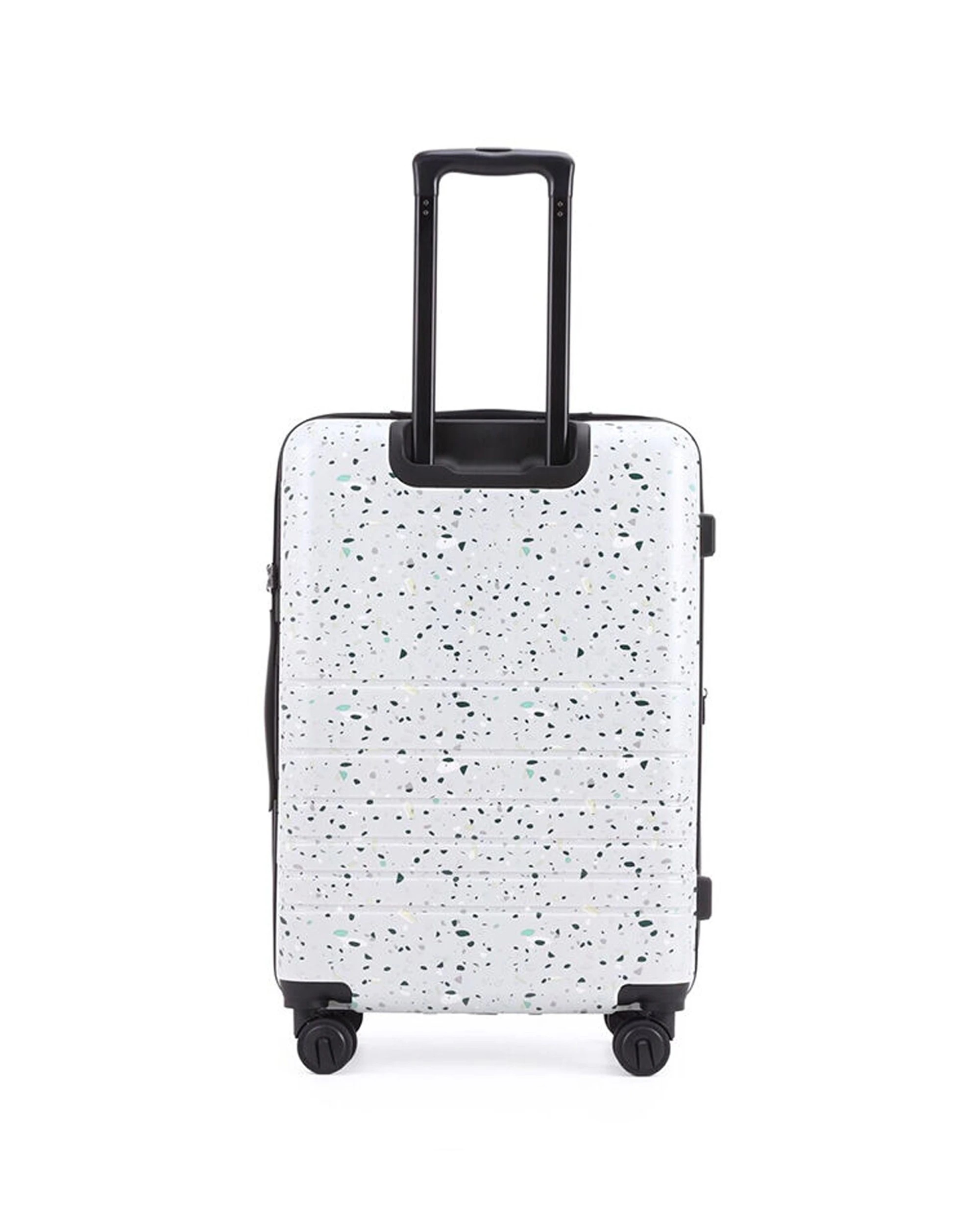 2 Kate Hill Terrazzo Medium Travel Luggage Suitcase Lightweight 66x34cm - White, 2 of 8