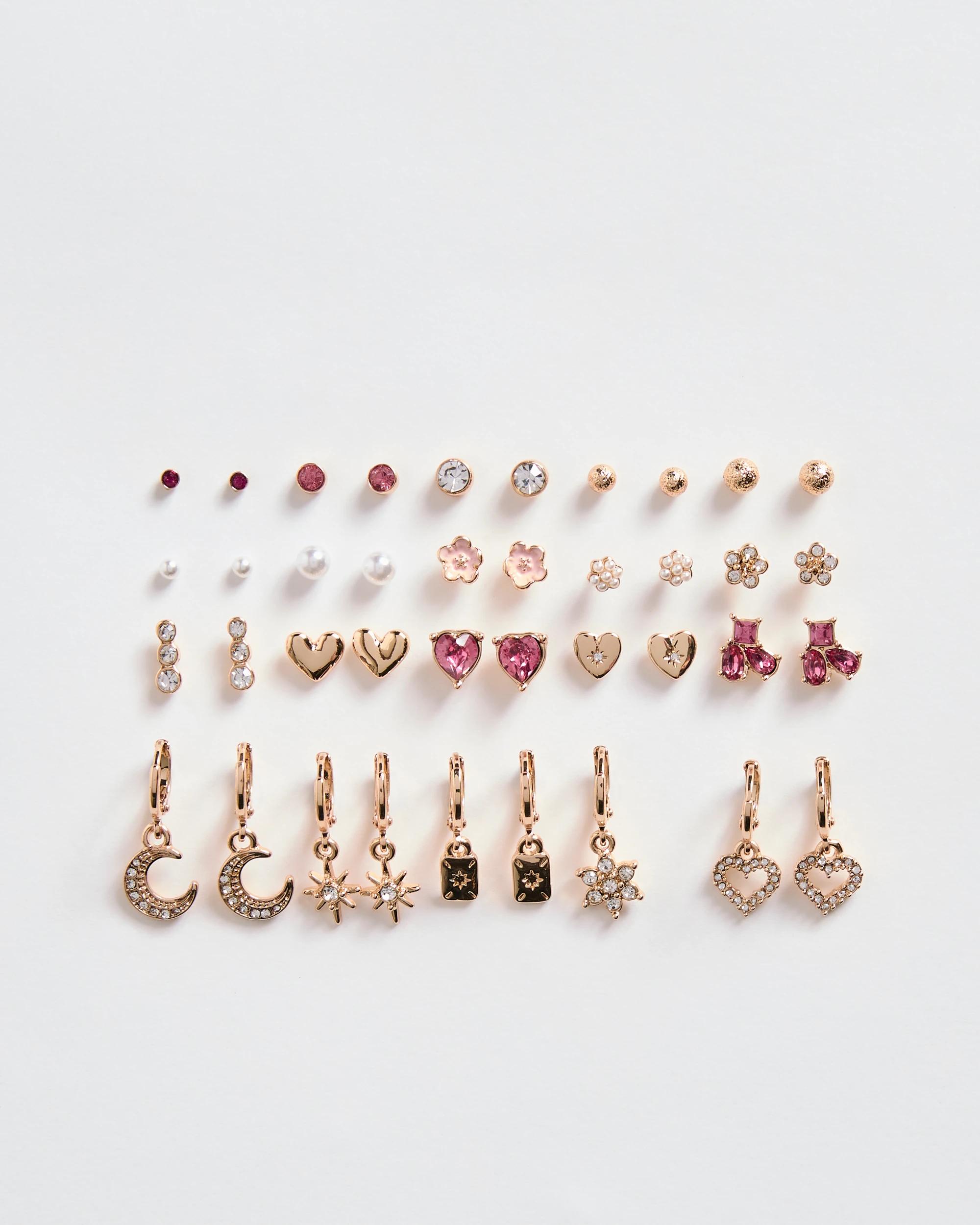 Target Woman 20 Pack Mini Huggie Stud Earrings - Kmart