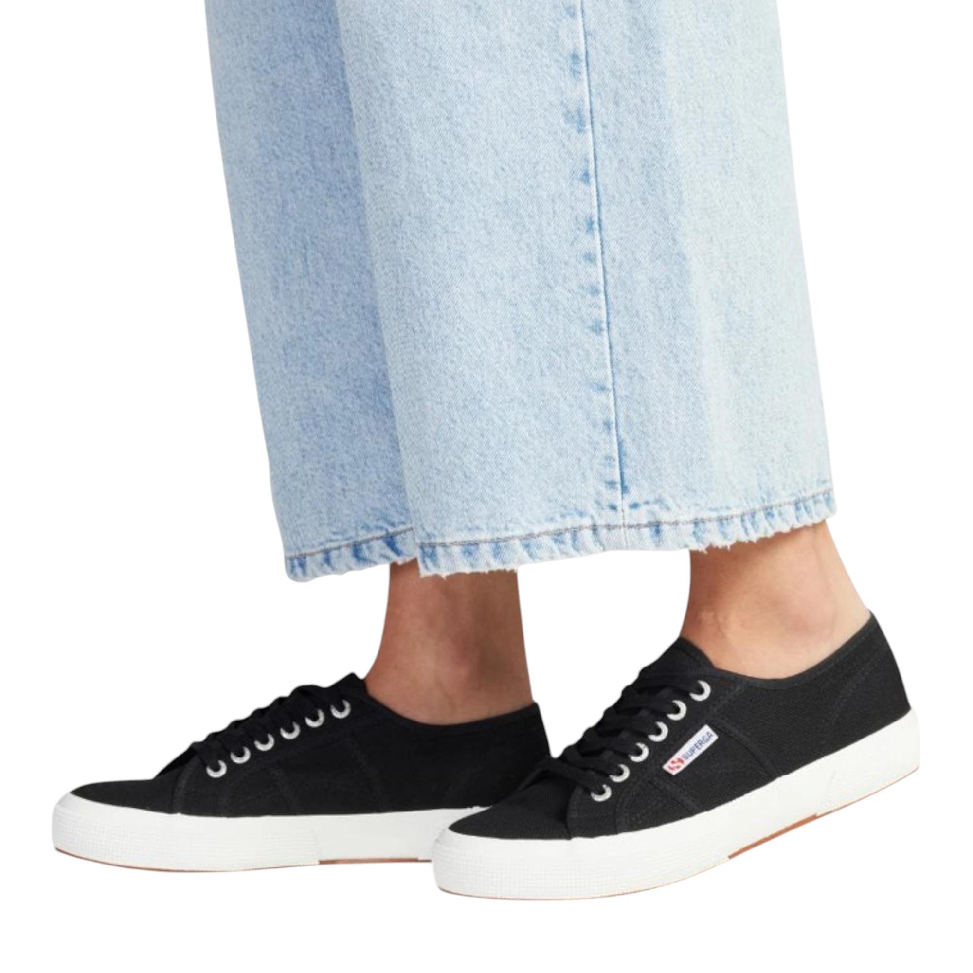 5 Superga Unisex 2750 Cotu Classic Black Casual Shoes BLACK/WHITE, 5 of 7