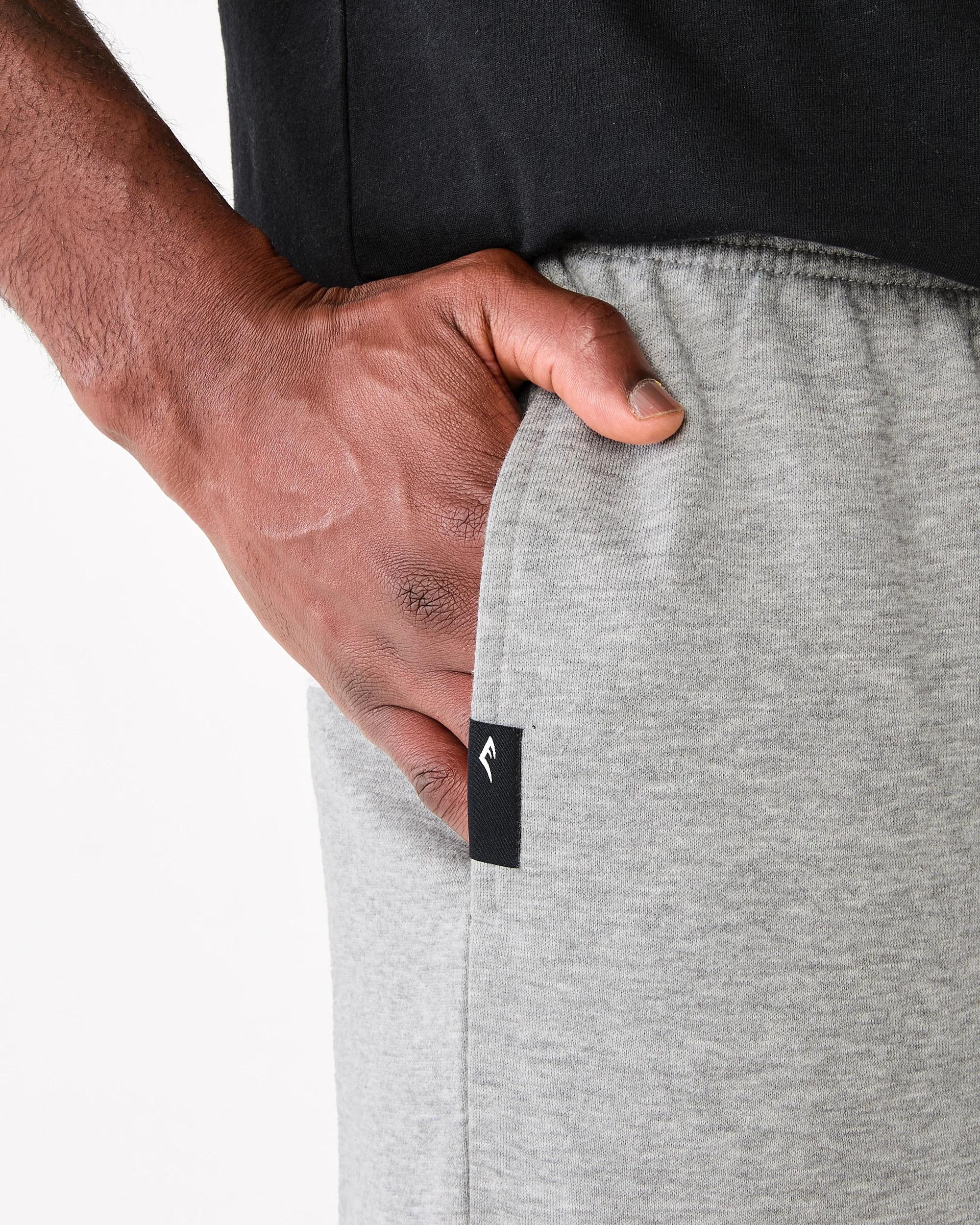 6 Everlast Mens French Terry Shorts Ash, 6 of 7