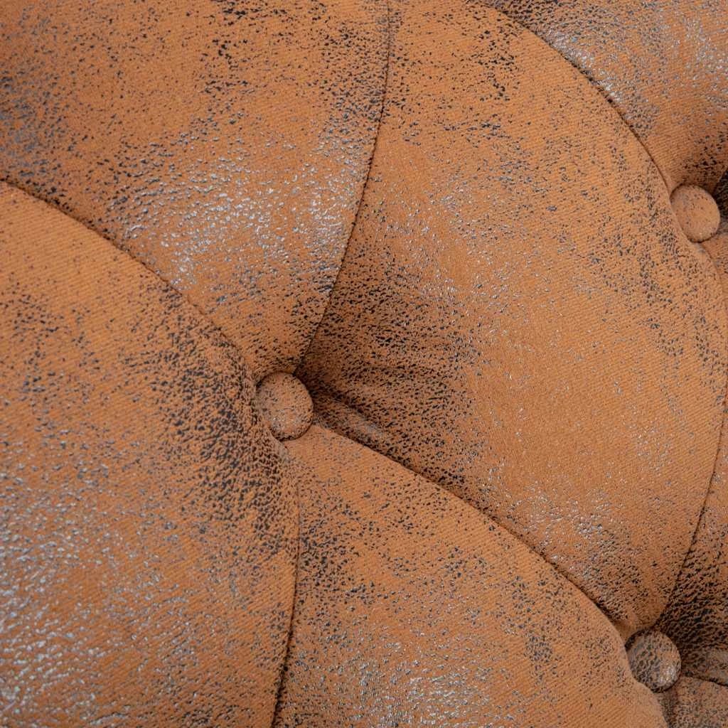 6 Vidaxl Chaise Lounge Faux Suede Leather - Brown, 6 of 7