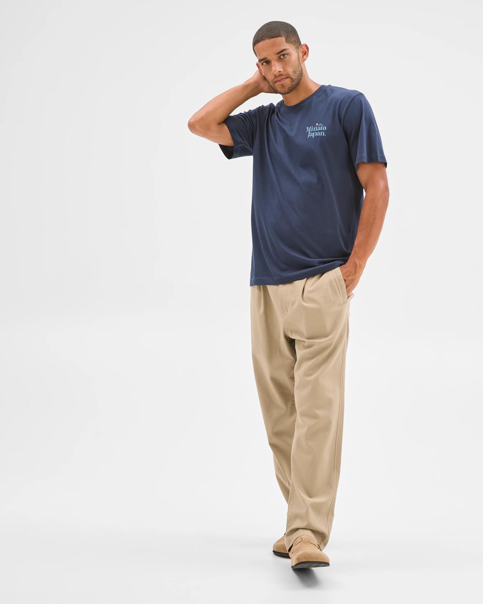 3 Target Man Australian Cotton Print T-Shirt NAVY, 3 of 5