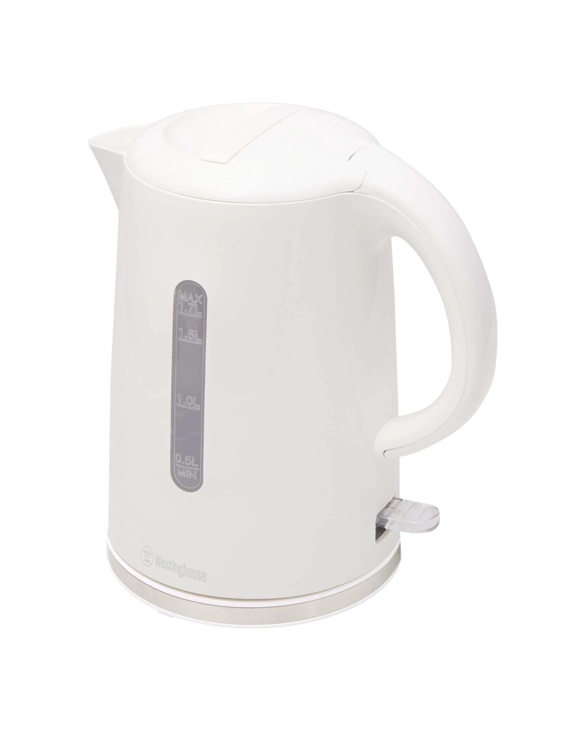4 WESTINGHOUSE Electric Water Kettle 1.7L Kettle And 2-Slice Toaster Set
 - white, 4 of 6