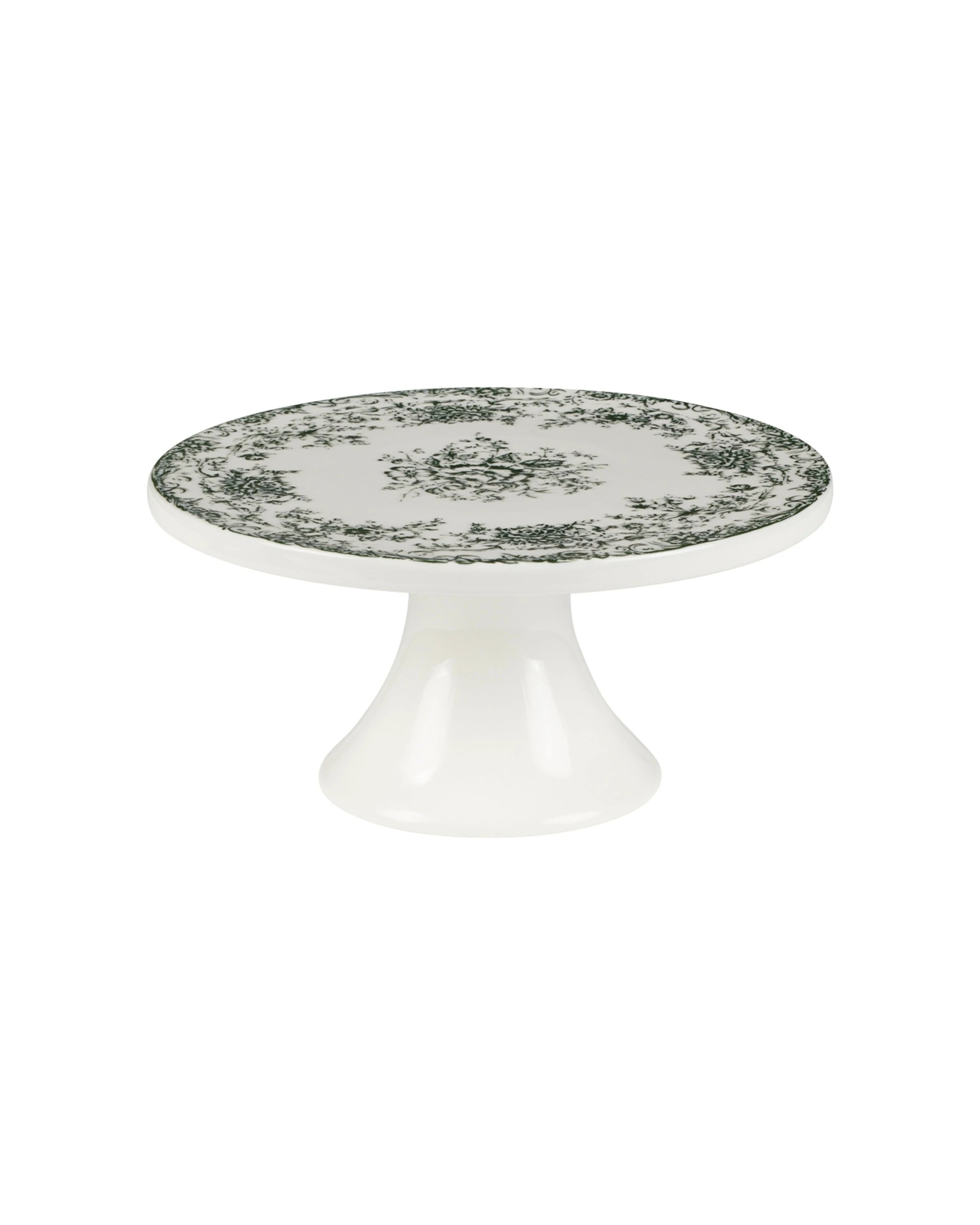 1 Casa Domani Rosetta Footed Cake Stand Serveware 20cm - Green, 1 of 1