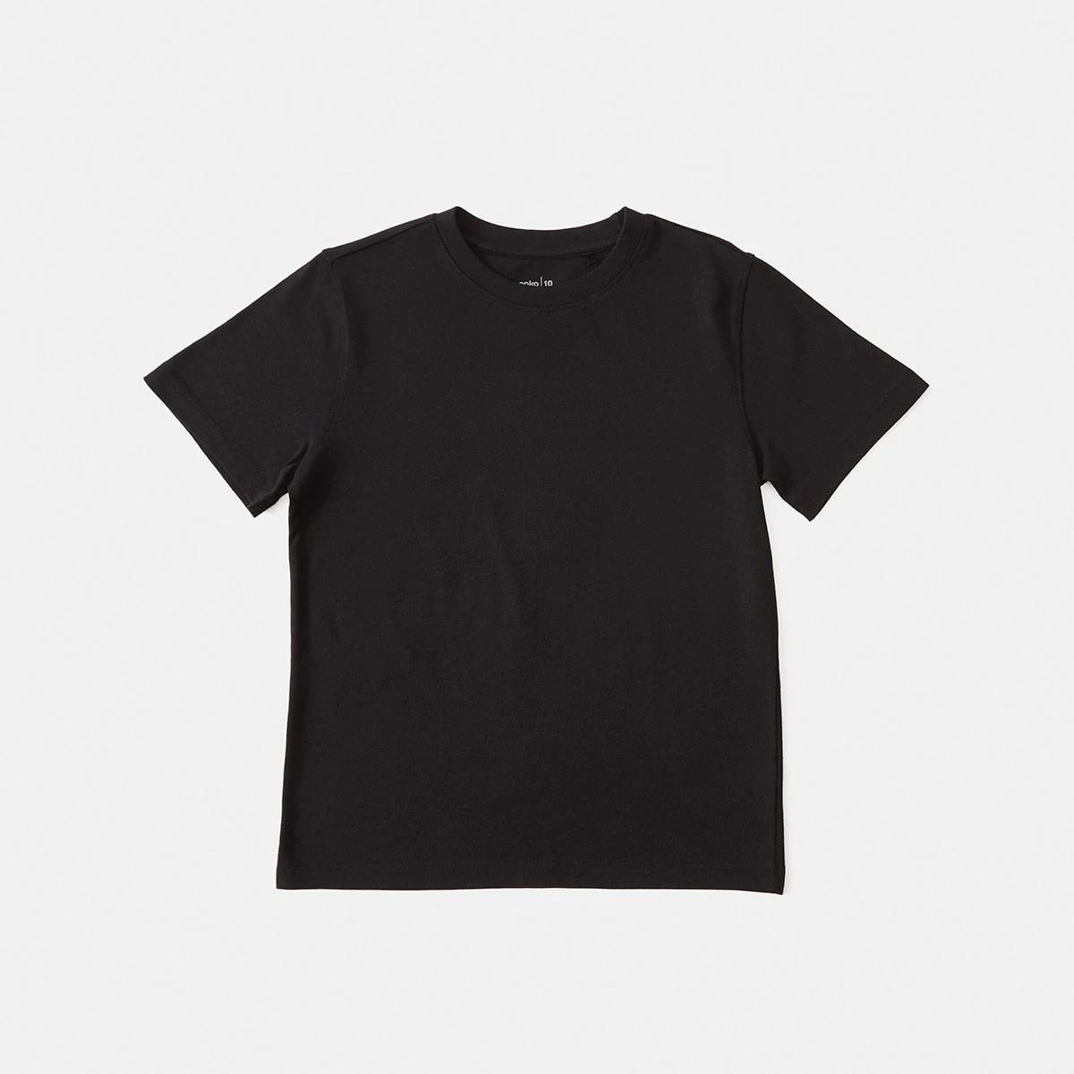 7 Short Sleeve Plain T-shirt BLACK, 7 of 8