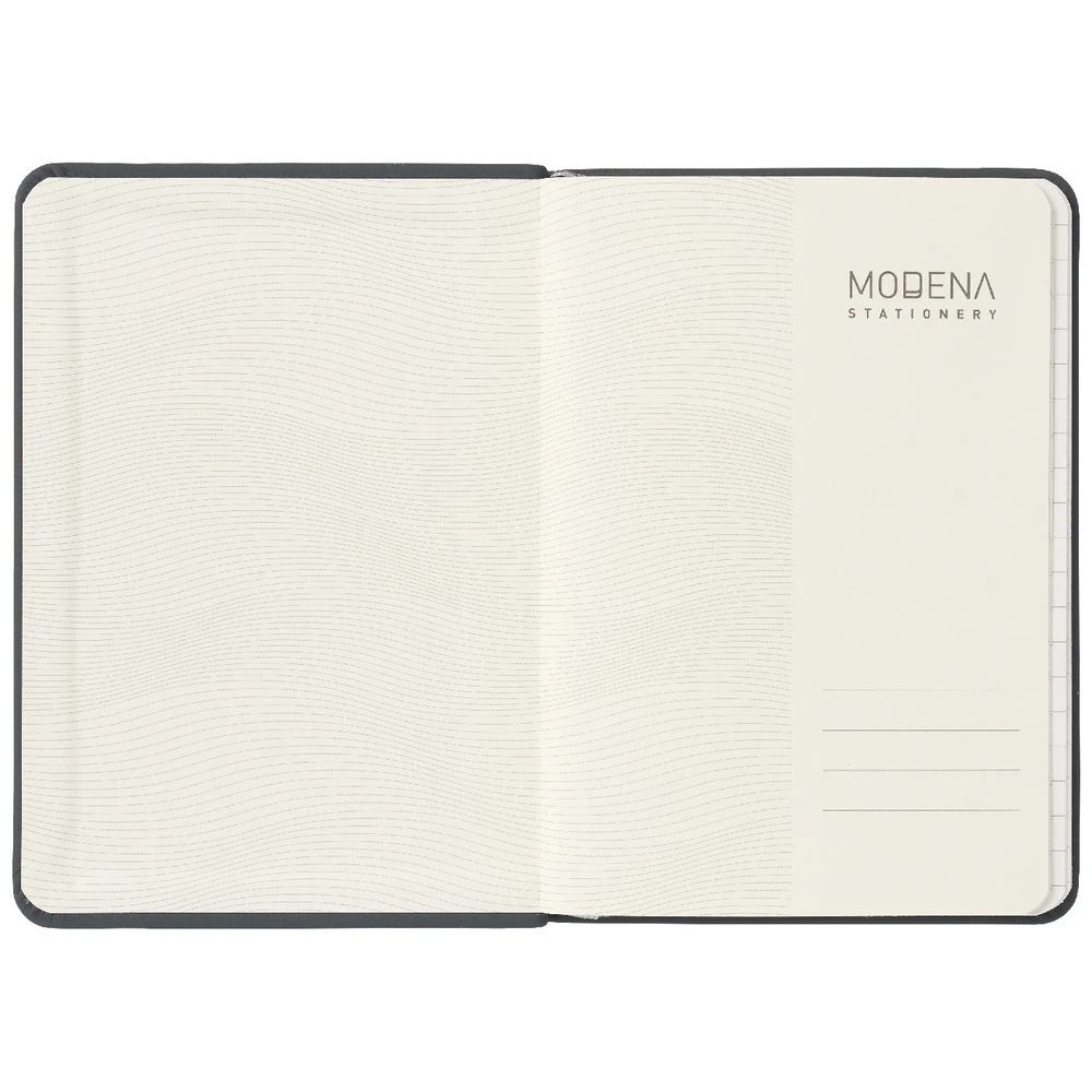 3 Modena A6 PU Ruled Notebook Grey, 3 of 5