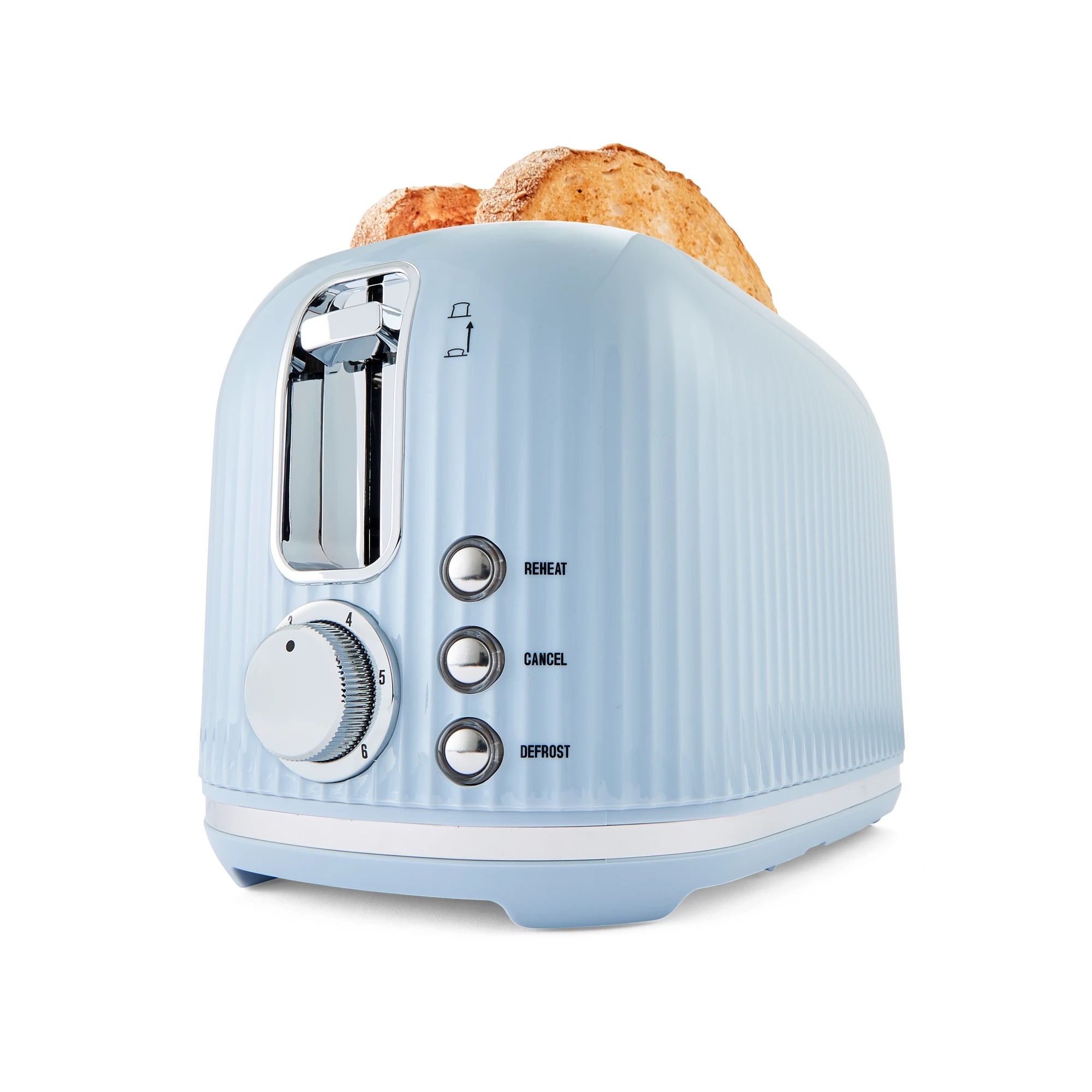 1 2 Slice Retro Toaster - Blue, 1 of 8