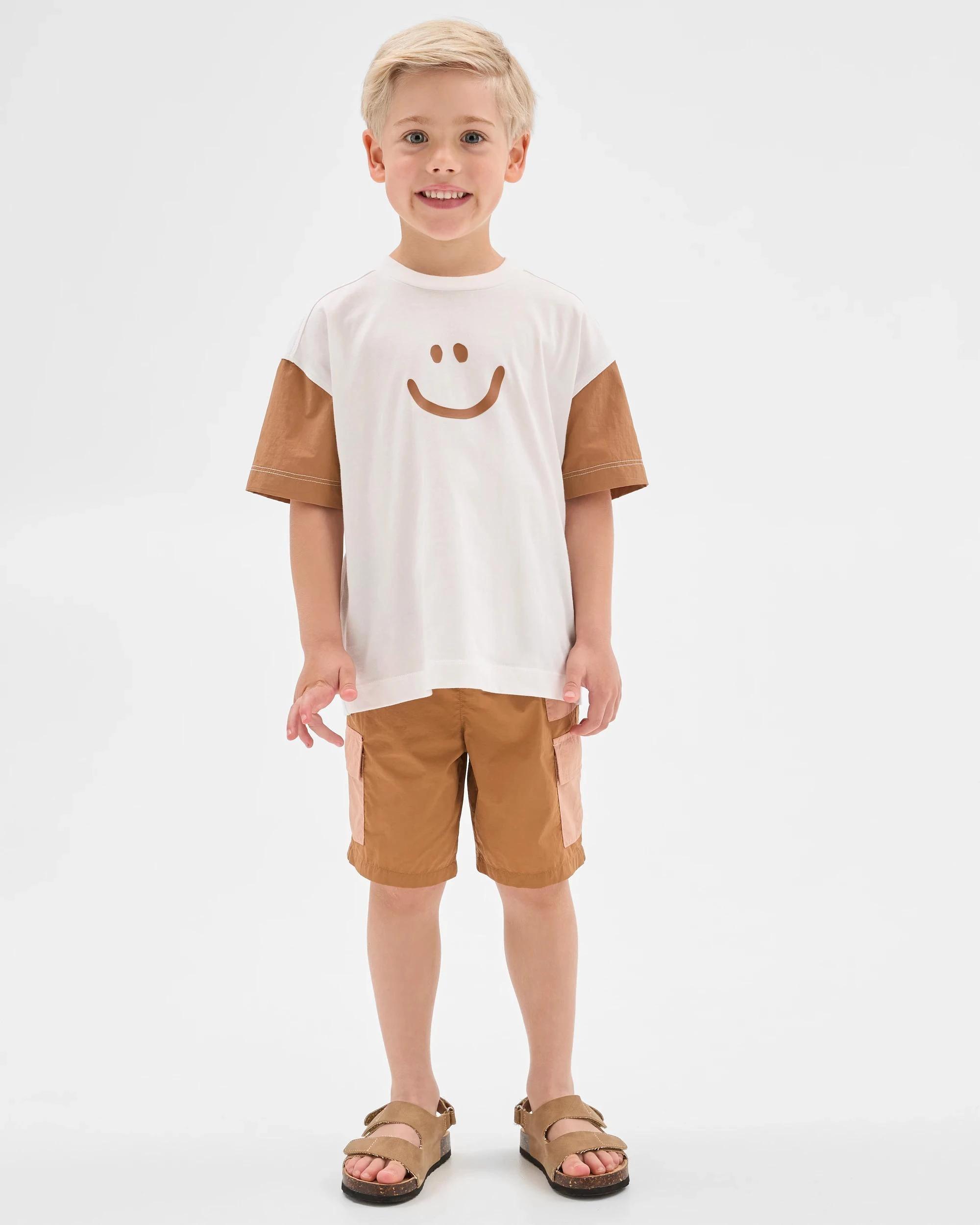 1 Target Australian Cotton and Nylon Blend Oversized T-shirt CREAM, 1 of 8