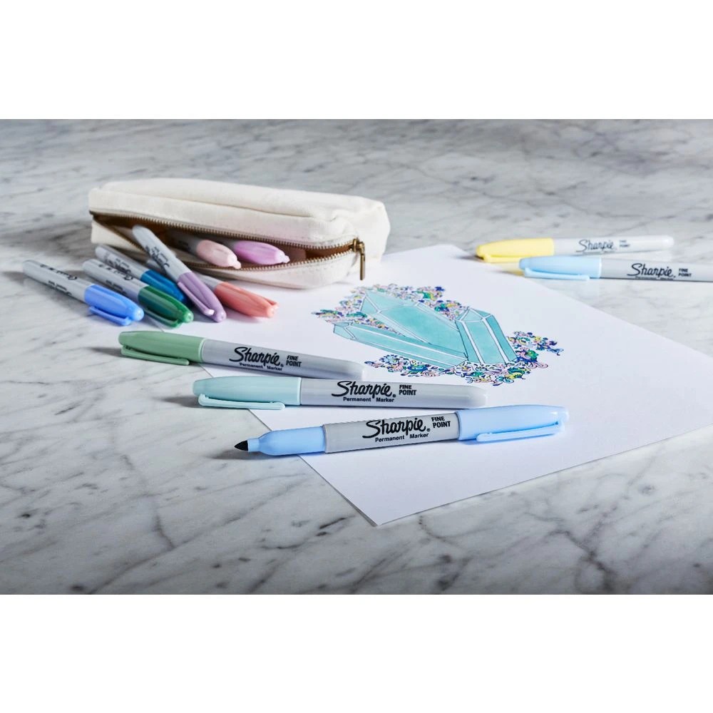 6 Sharpie Fine Permanent Markers Mystic Gems 12 Pack, 6 of 10