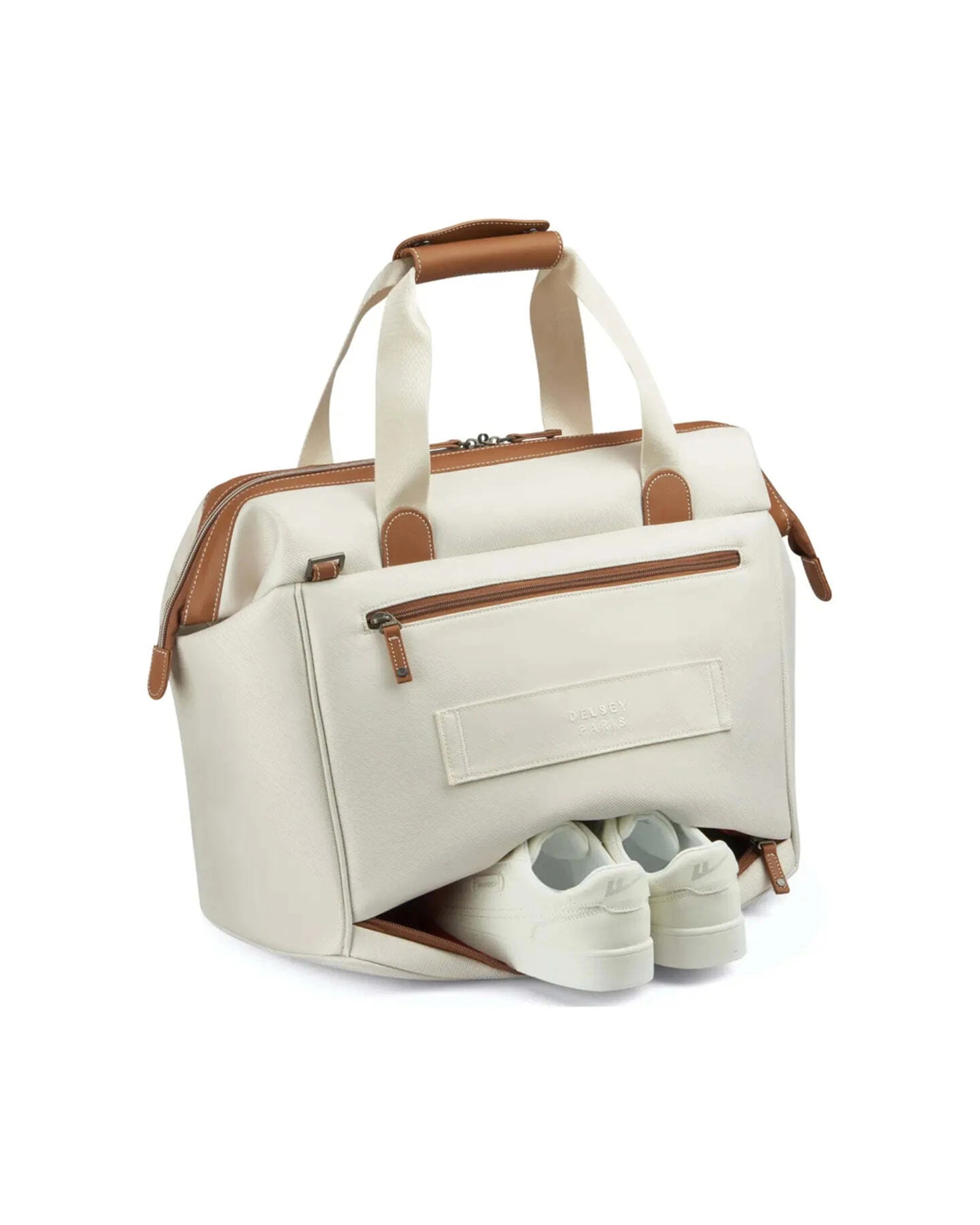 2 Delsey Chatelet Air 2.0 Weekender S Overnight Bag Laptop Compartment Recycled Angora - White, 2 of 8