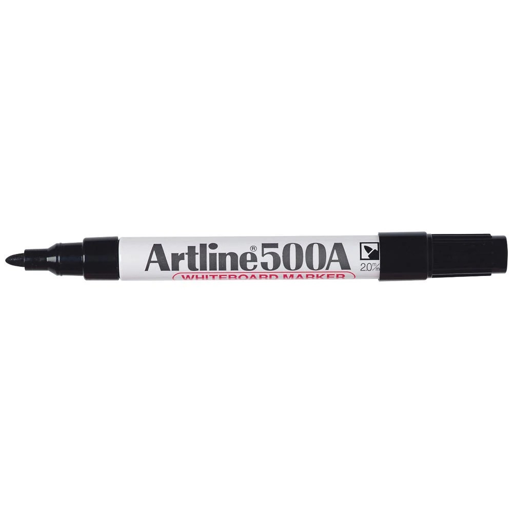 1 Artline 500A Whiteboard Marker Bullet Black, 1 of 2