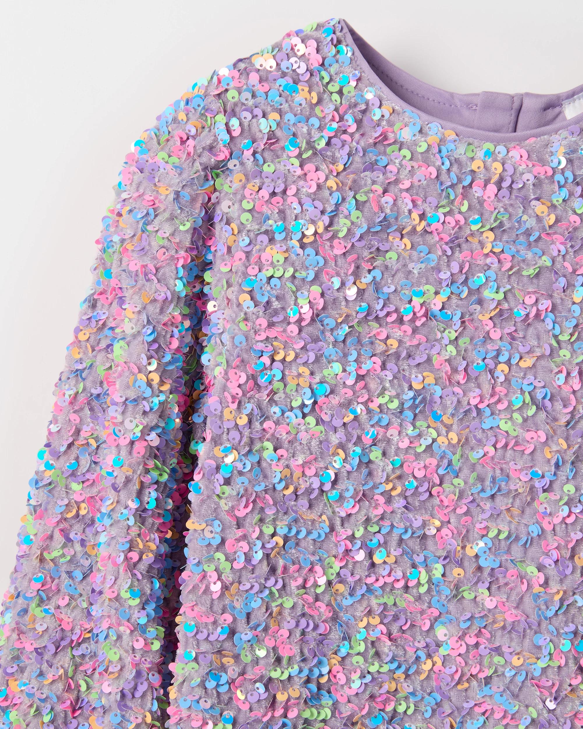 6 Target Kids Sequin Occasion Dress RAINBOW, 6 of 6