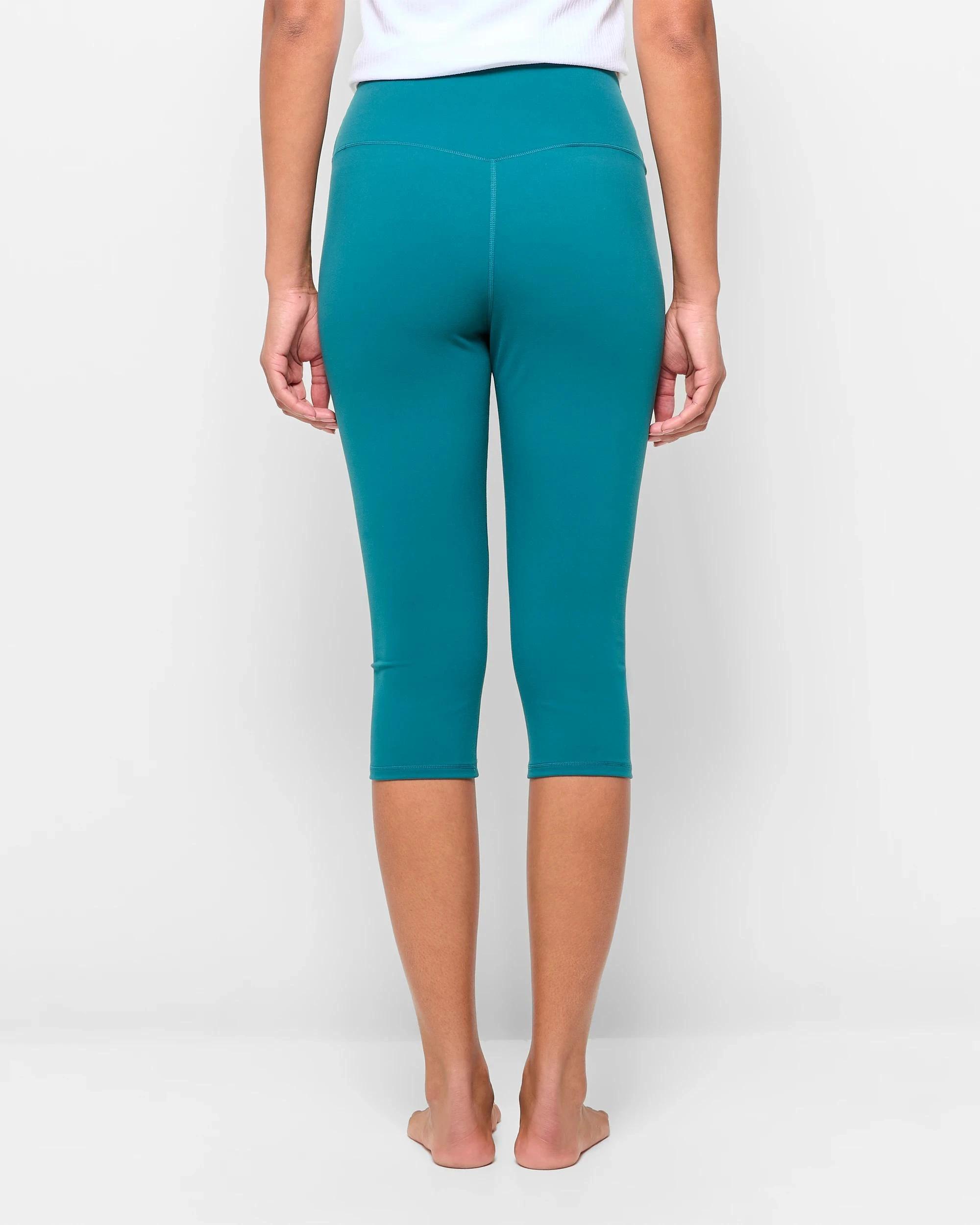 4 Target Active Studio Soft Crop Length Yoga Tights RAINFOREST, 4 of 5
