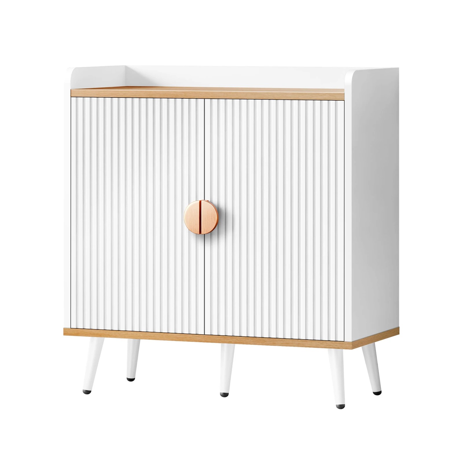 1 Alfordson Buffet Sideboard Storage Cabinet Cupboard Kitchen Hallway Table - White, 1 of 10