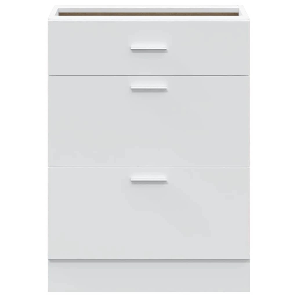4 vidaXL Sleek Kitchen Cabinet Adjustable Feet - White, 4 of 9