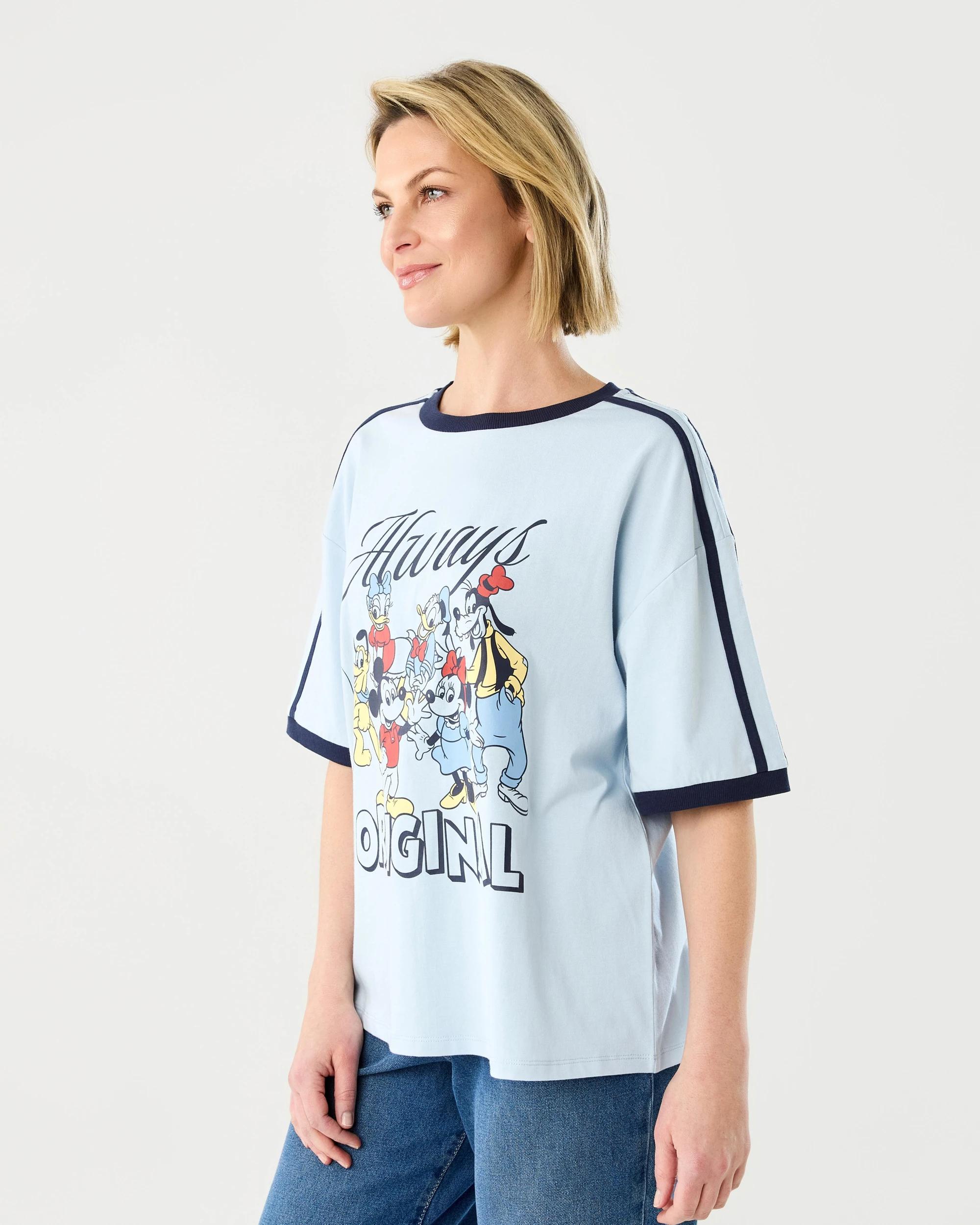 2 Short Sleeve Oversized Chopped Mickey Mouse License T-shirt Mickeystrp, 2 of 7