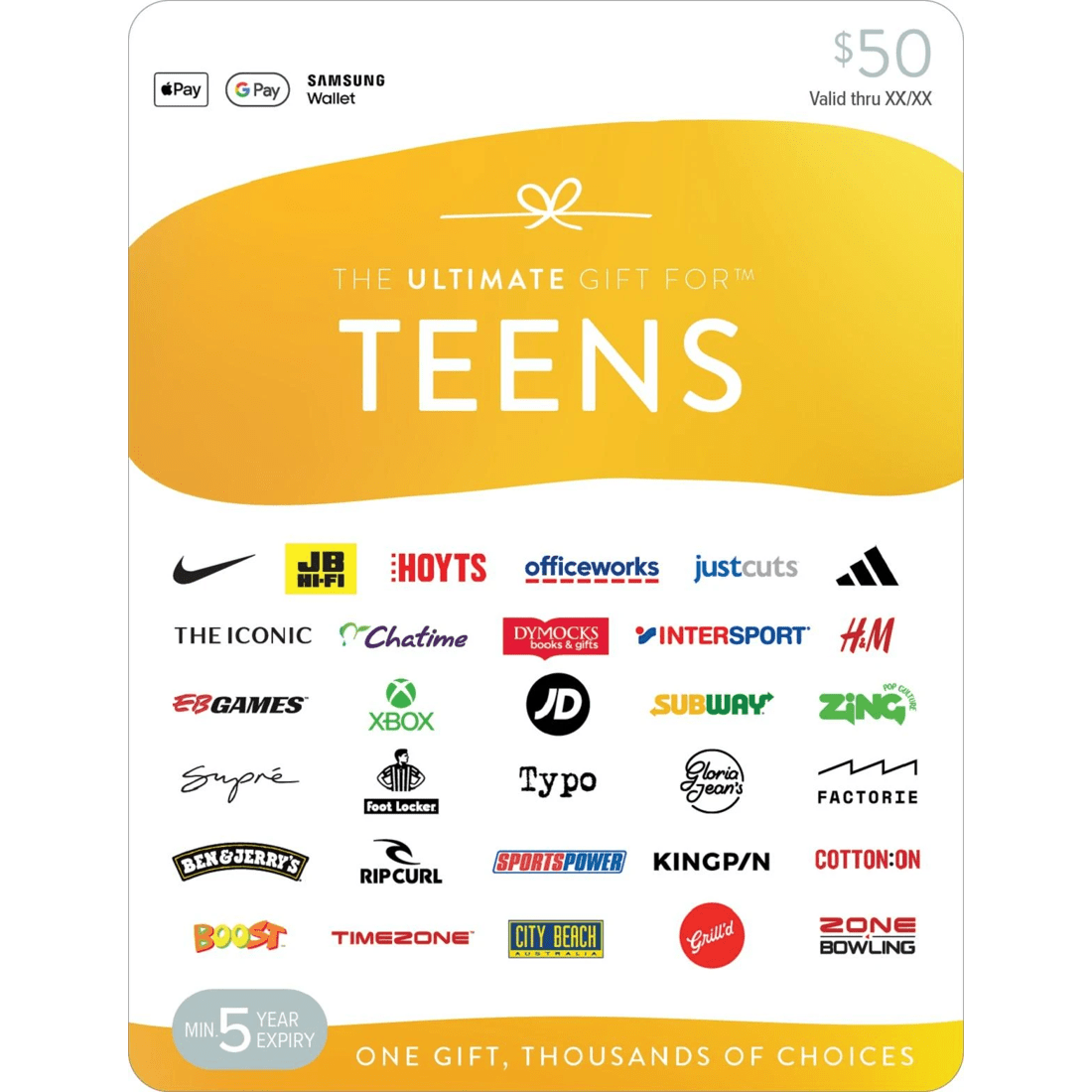 1 The Ultimate Gift for Teens $50 Gift Card, 1 of 1