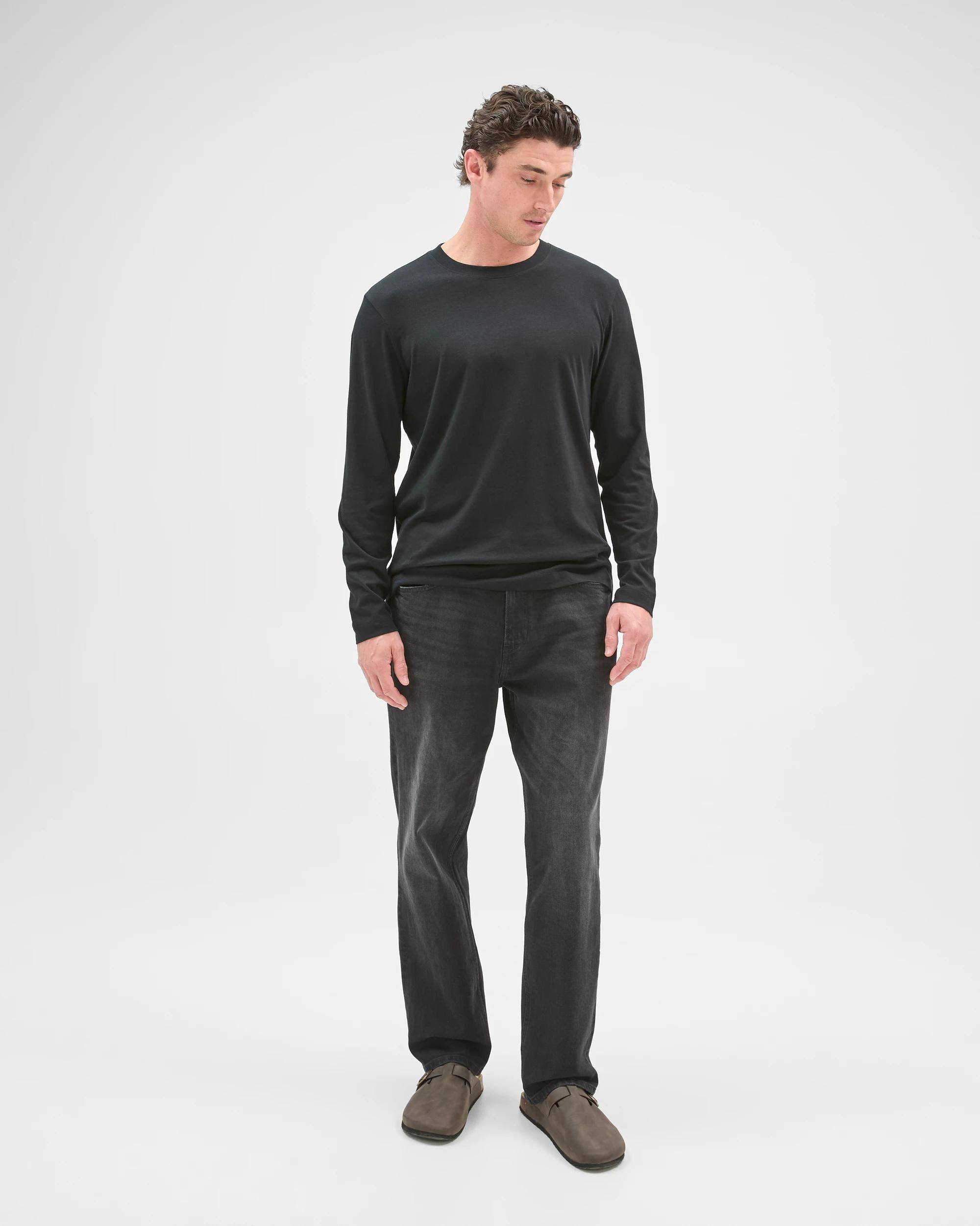 2 Target Australian Cotton Long Sleeve T-Shirt BLACK, 2 of 8