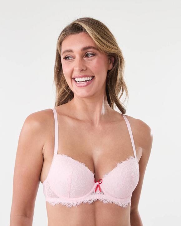 Co-ordinated Eyelash Lace Push up Bra
