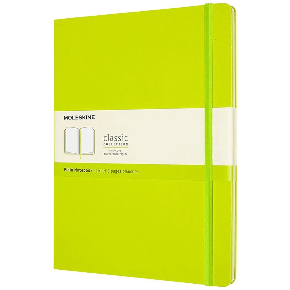 1 Moleskine Classic Hardcover Notebook XL 192Pg Lemon Green, 1 of 5