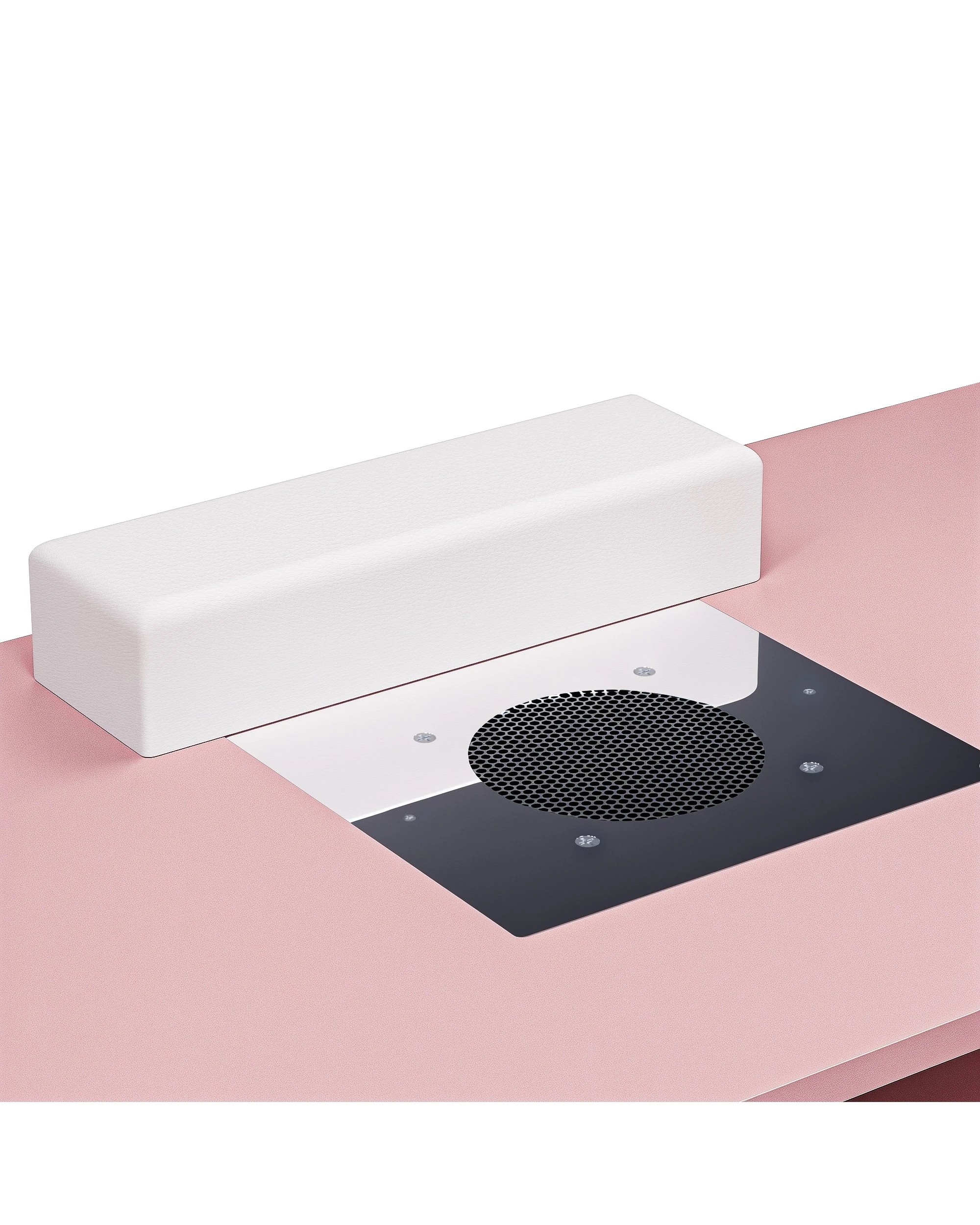 4 Advwin Manicure Table Dust with Dust Collector LED Light Charging Station - Pink, 4 of 9